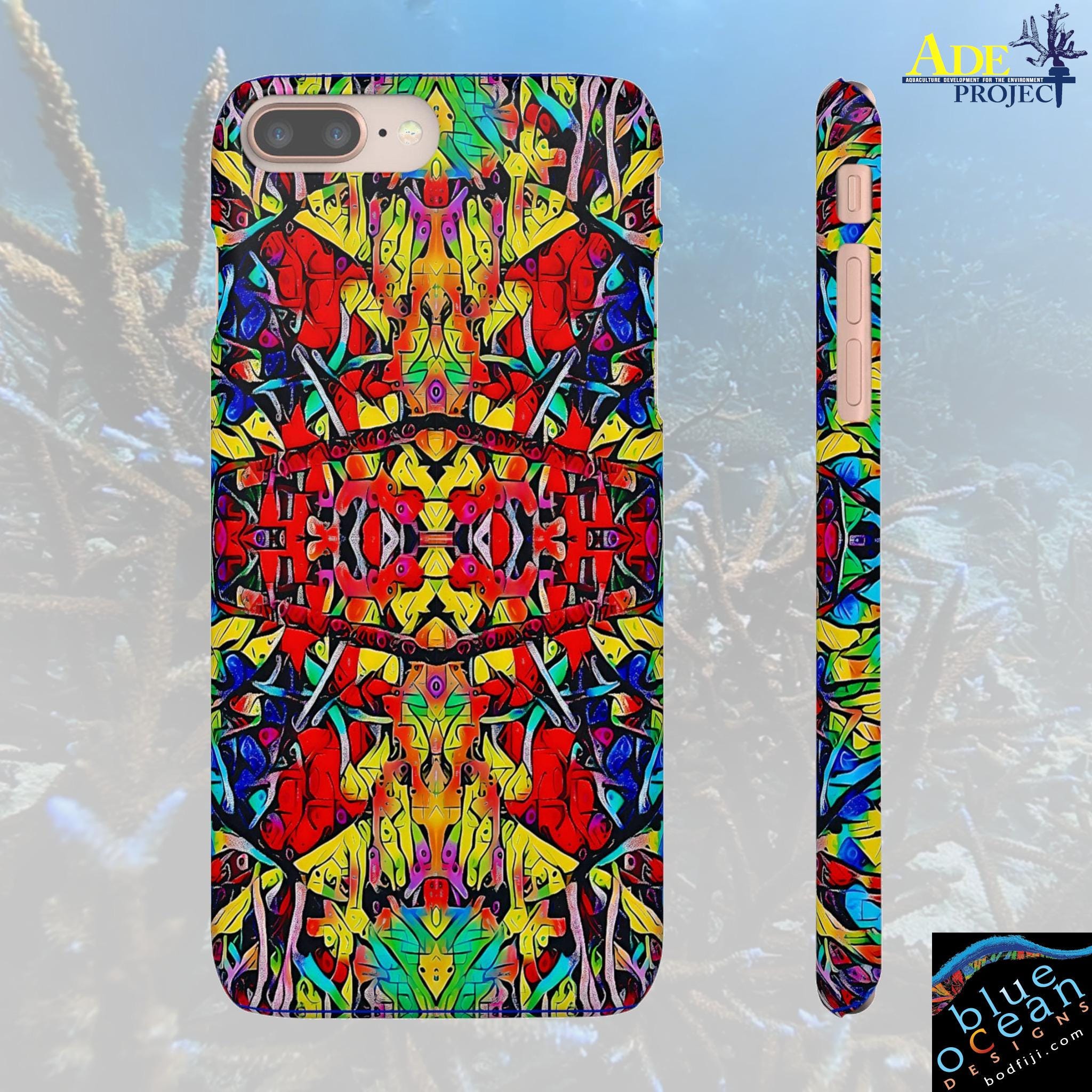Surfs Up iPhone Snap Case - Walt Smith Fiji Ocean Art - Supports ADE Reef Restoration