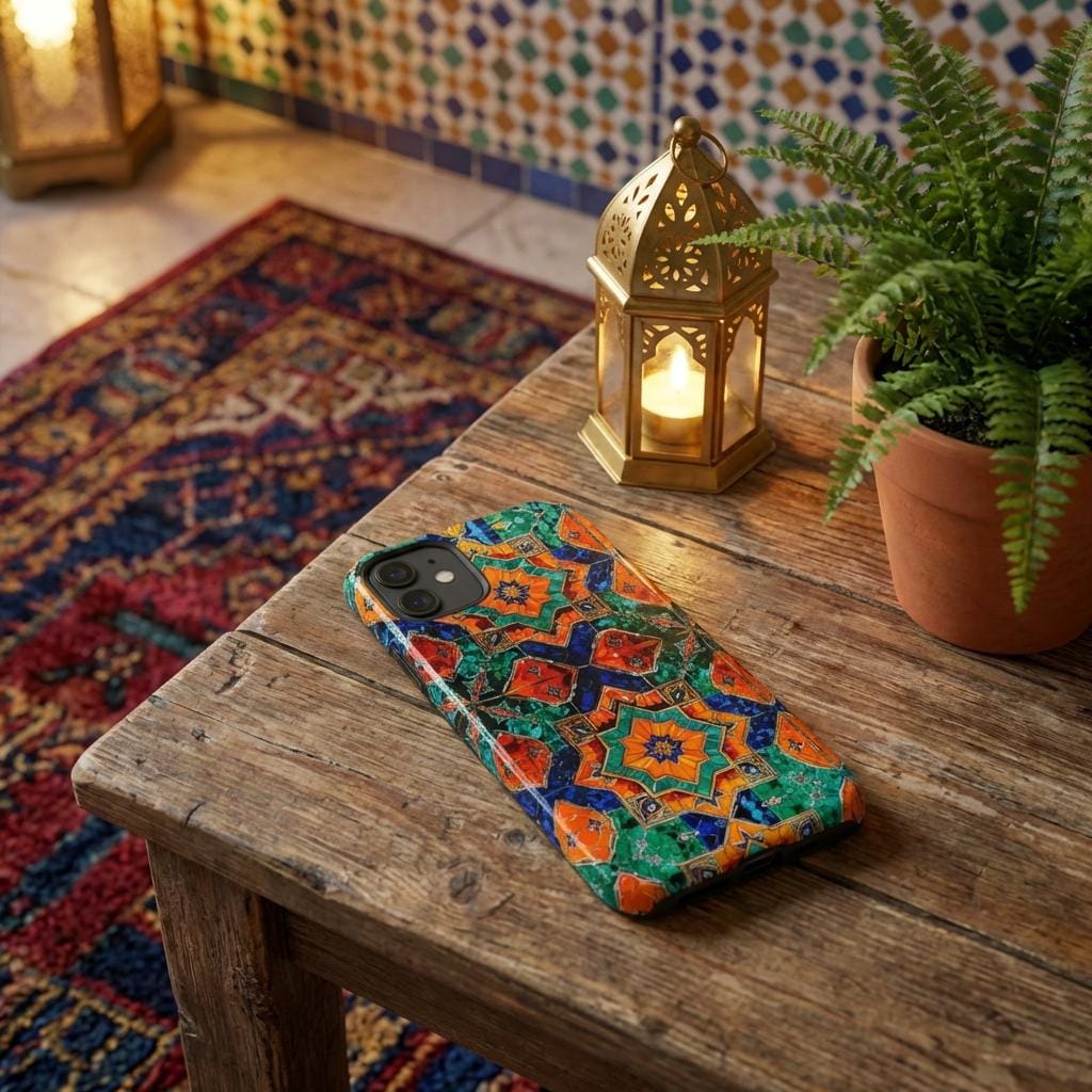 Moroccan Style iPhone Tough Case - Walt Smith Fiji Ocean Art - Supports ADE Reef Restoration