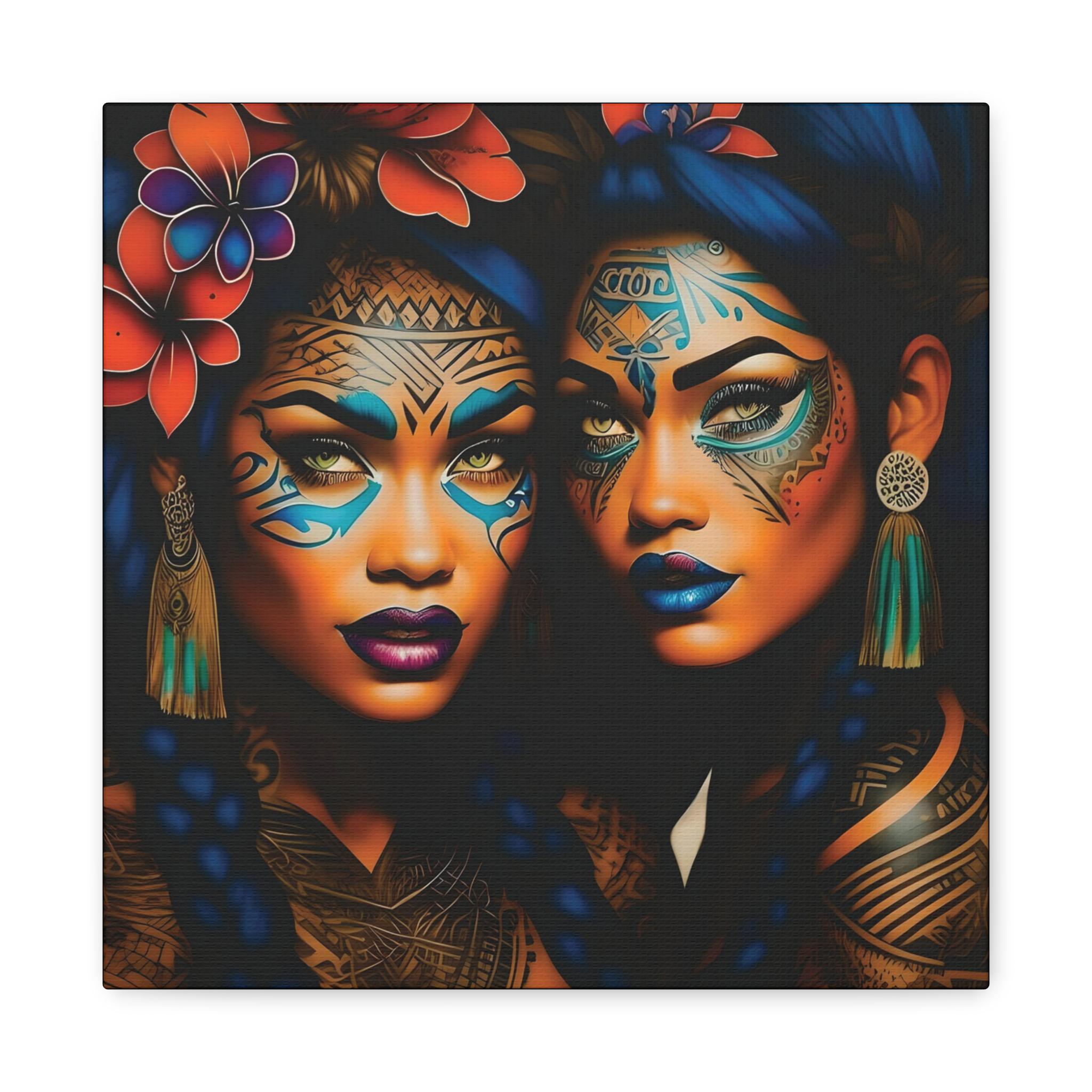 Painted Ladies Canvas Wall Art