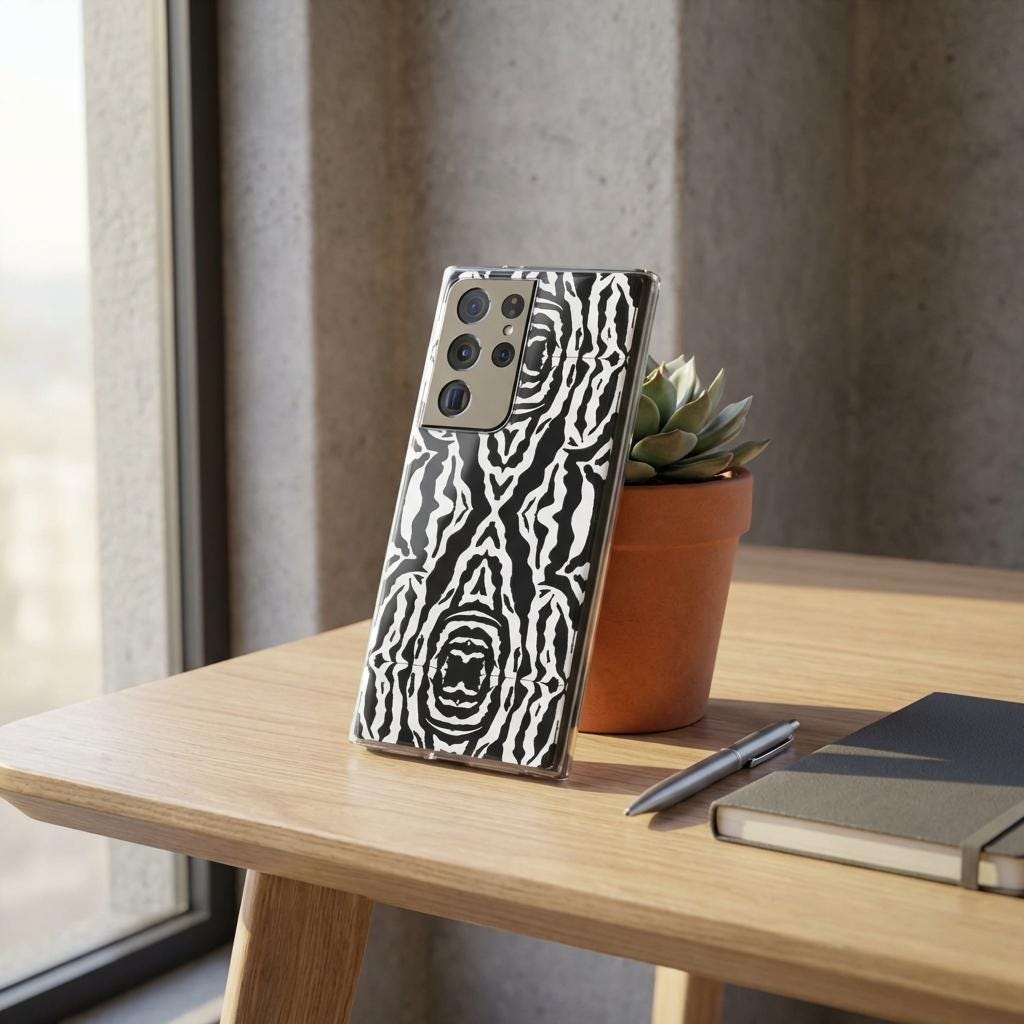 Zebra Confusion Android Flexi Case - Walt Smith Fiji Ocean Art - Supports ADE Reef Restoration