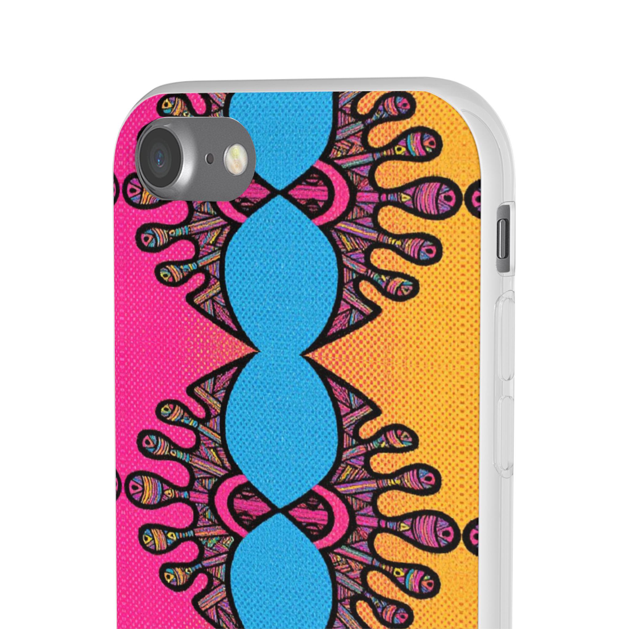 Abstract Urchin Color iPhone Flexi Case