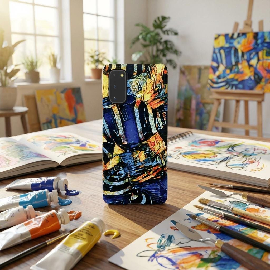Snails in Blue Android Snap Case - Walt Smith Fiji Ocean Art - Supports ADE Reef Restoration