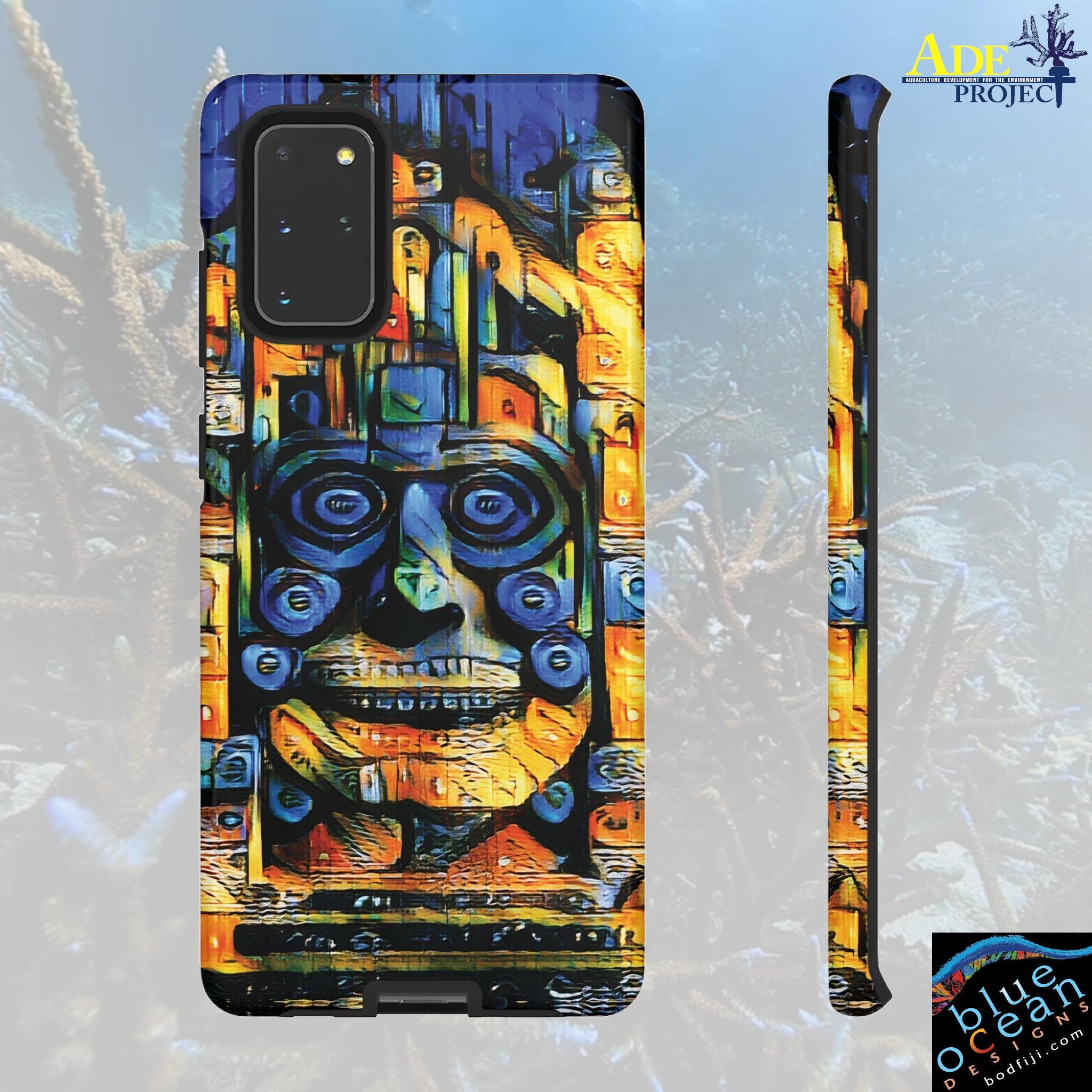 Purple Face Android Tough Case - Walt Smith Fiji Ocean Art - Supports ADE Reef Restoration