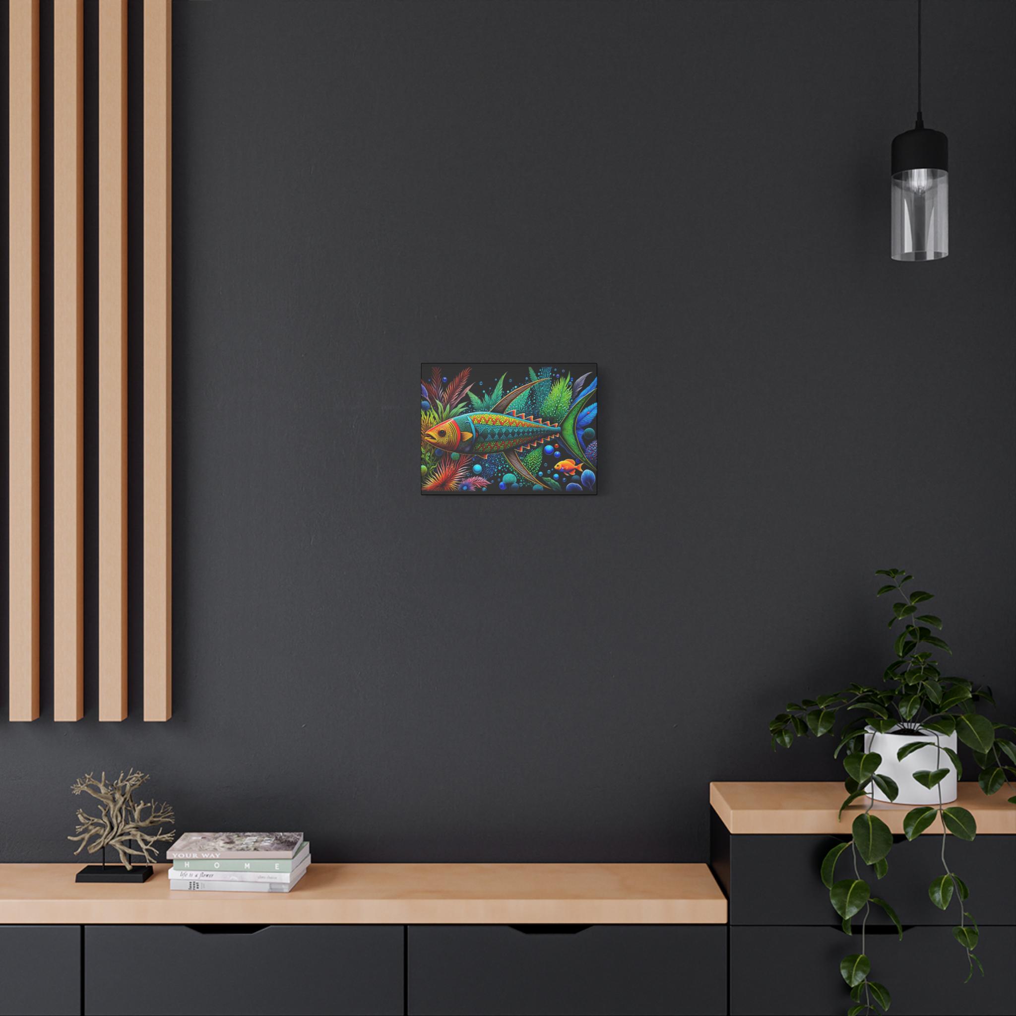 Abo Fish A - Canvas Wall Art