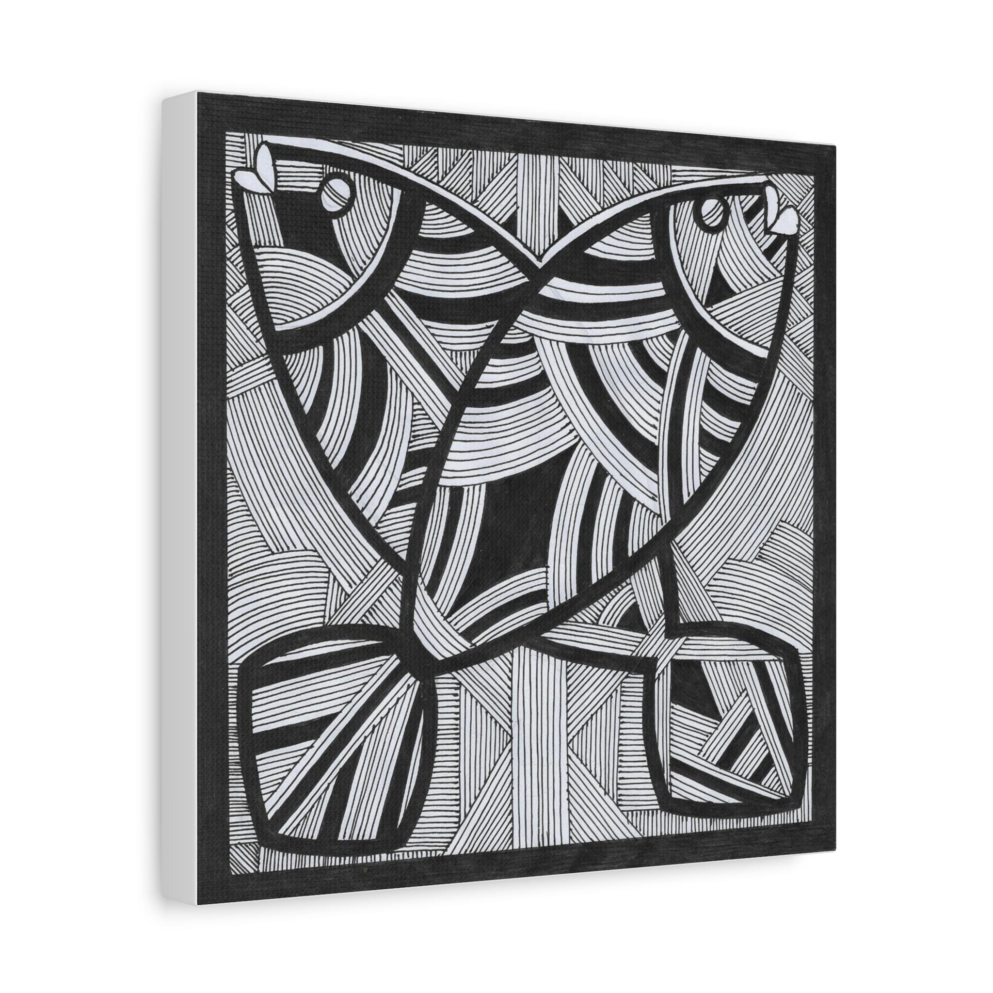 Two Fish B - Canvas Wall Art