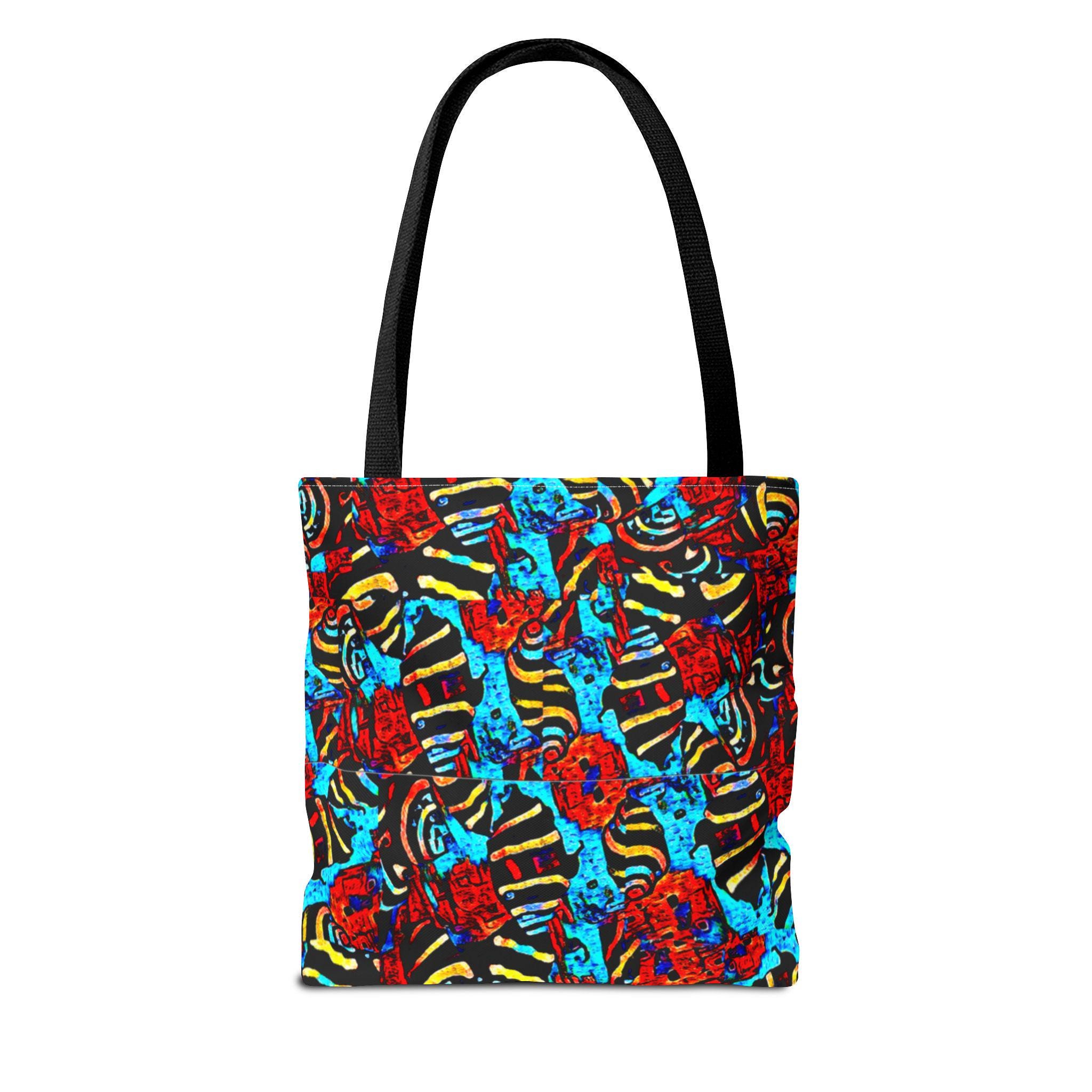 Colorful Snails on Parade Tote Bag | All-Over Print Beach Sand Design