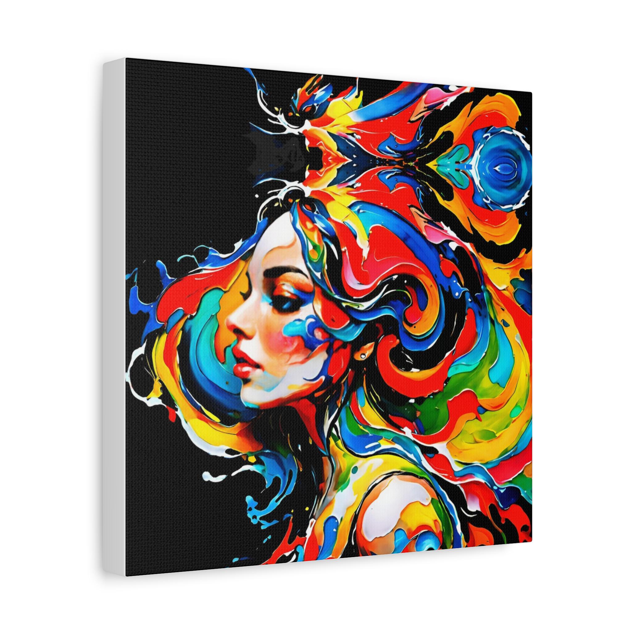 Lady with Paint - Canvas Wall Art