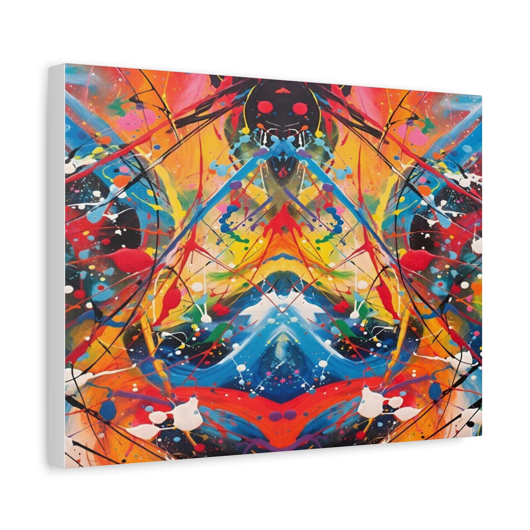 Red Scribe 2 - Canvas Wall Art