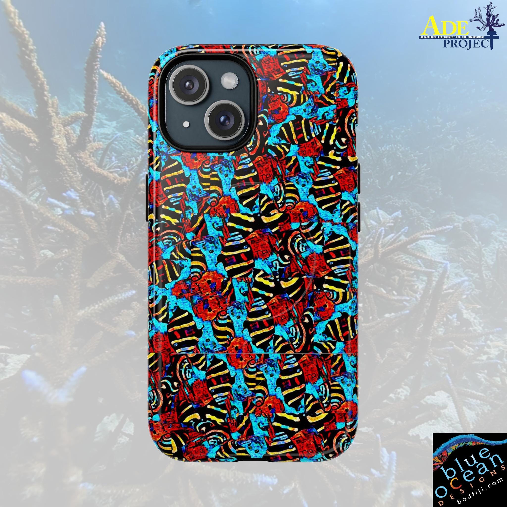 Small Snails iPhone Magnetic Case - Walt Smith Fiji Ocean Art - Supports ADE Reef Restoration