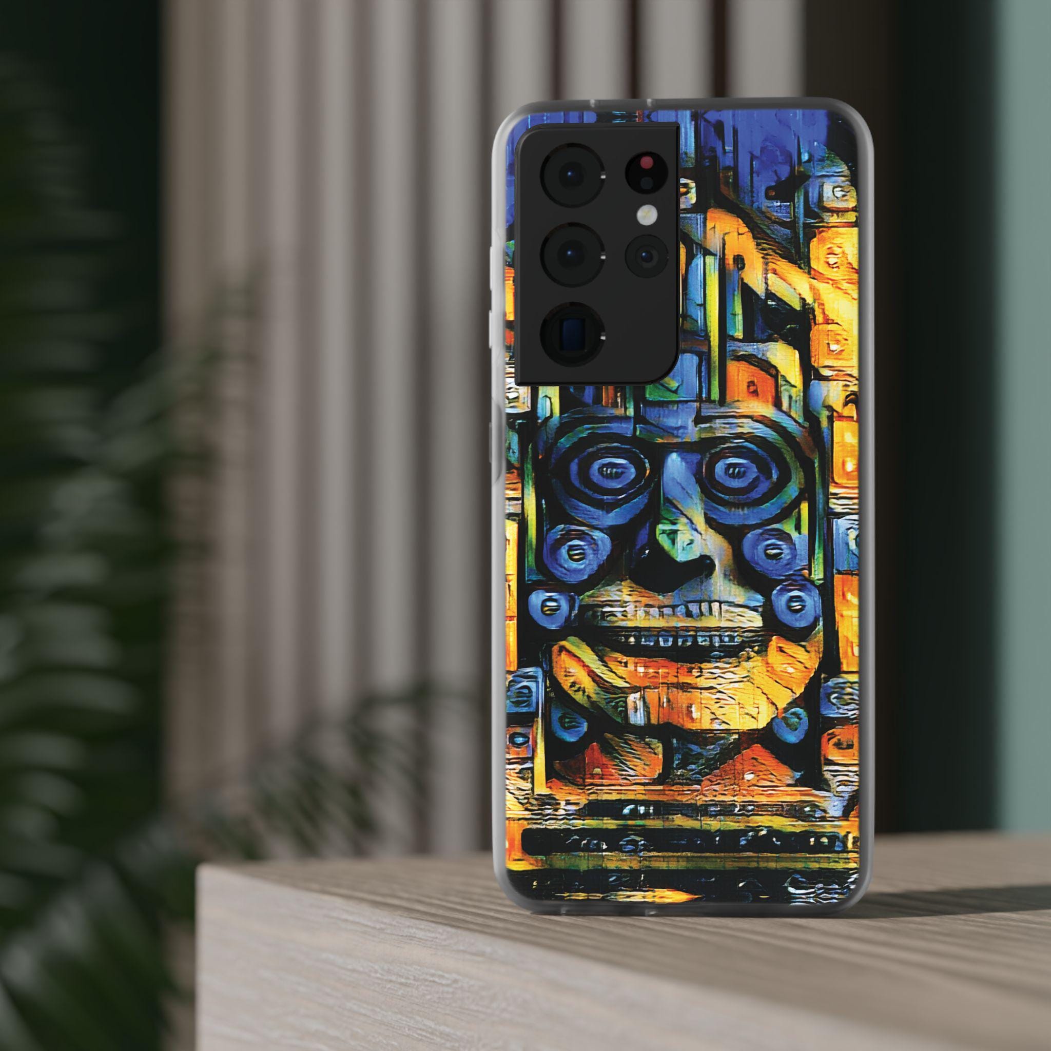 Purple Face Android Flexi Case - Walt Smith Fiji Ocean Art - Supports ADE Reef Restoration