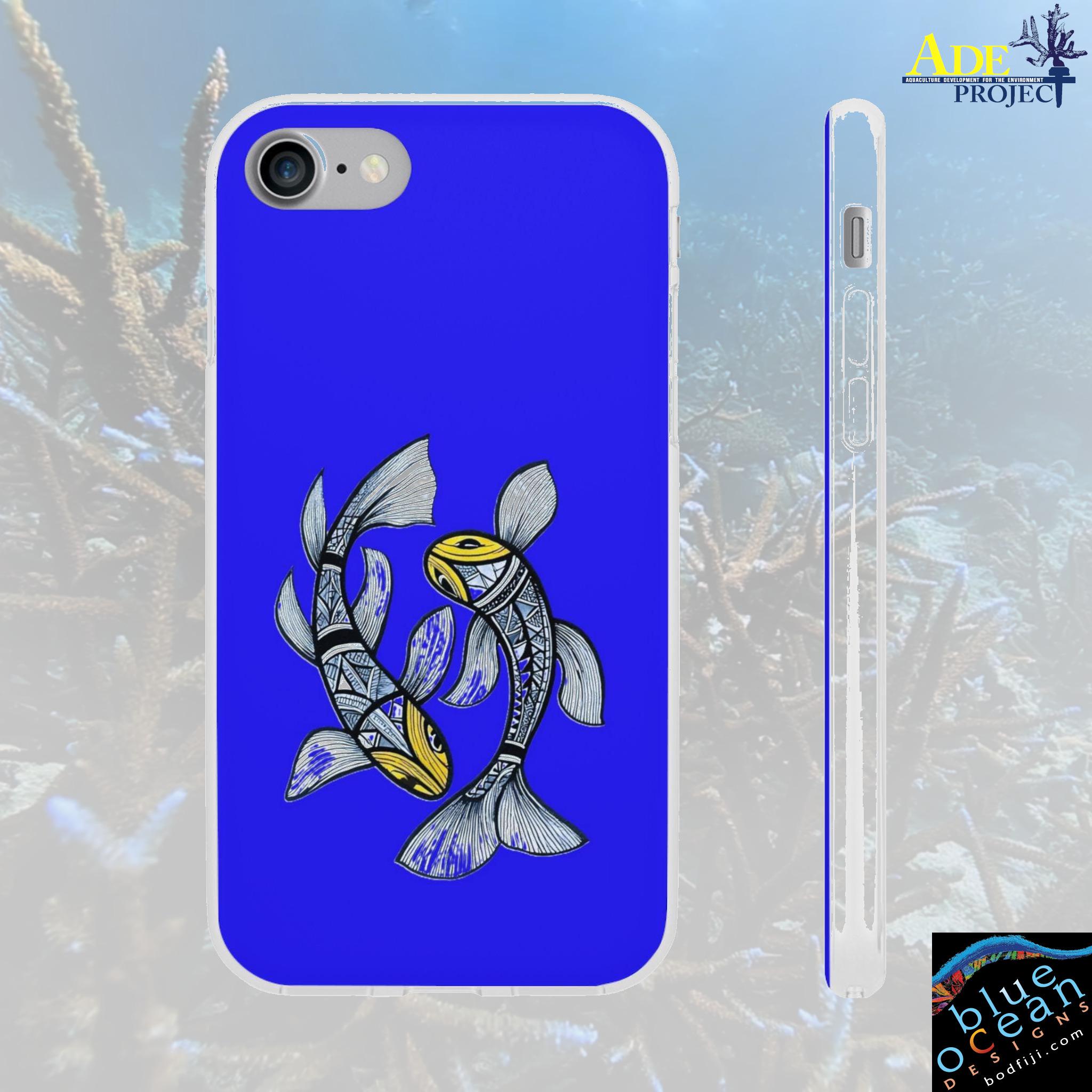 Koi Fun iPhone Flexi Case - Walt Smith Fiji Ocean Art - Supports ADE Reef Restoration