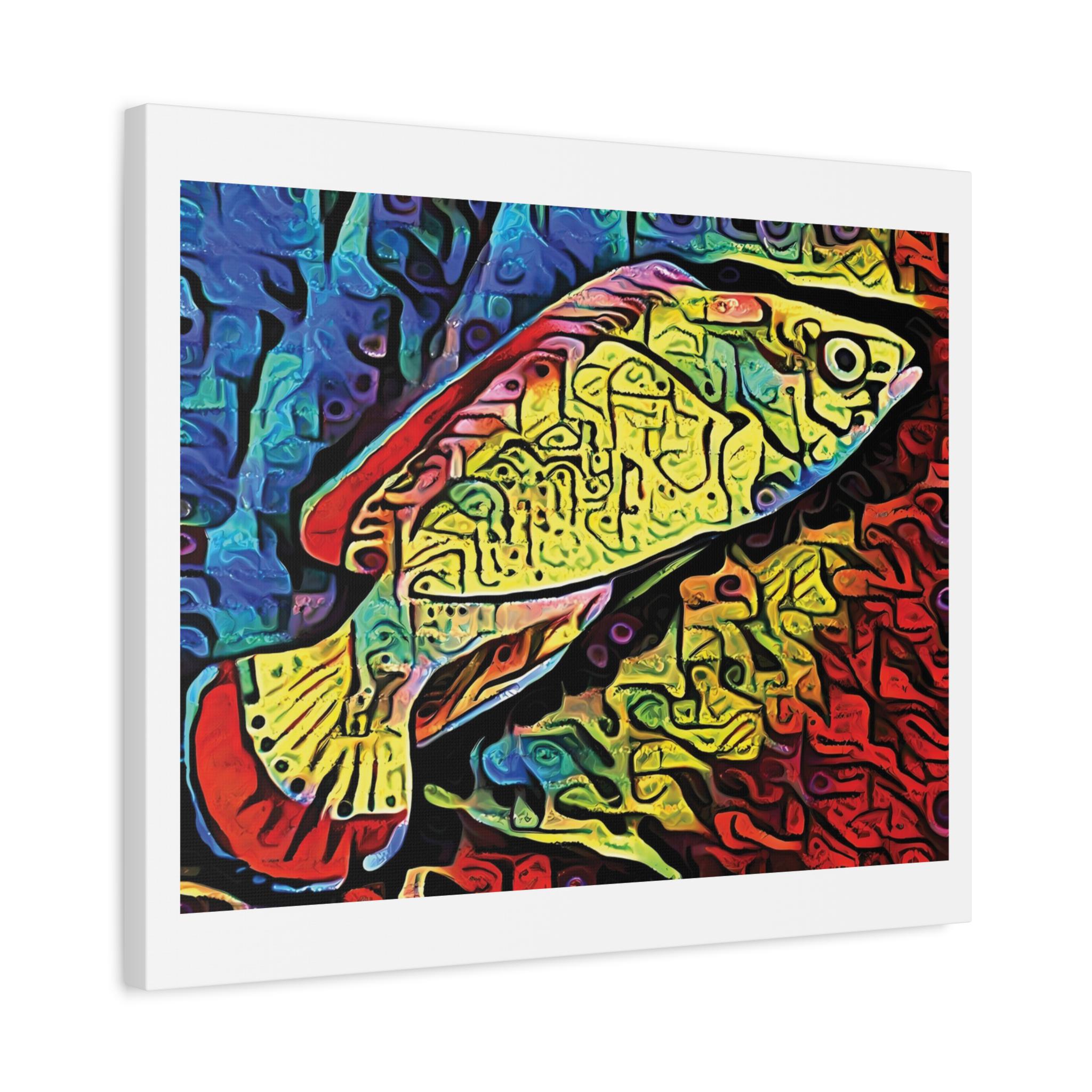 Red Margin Left - Canvas Wall Art