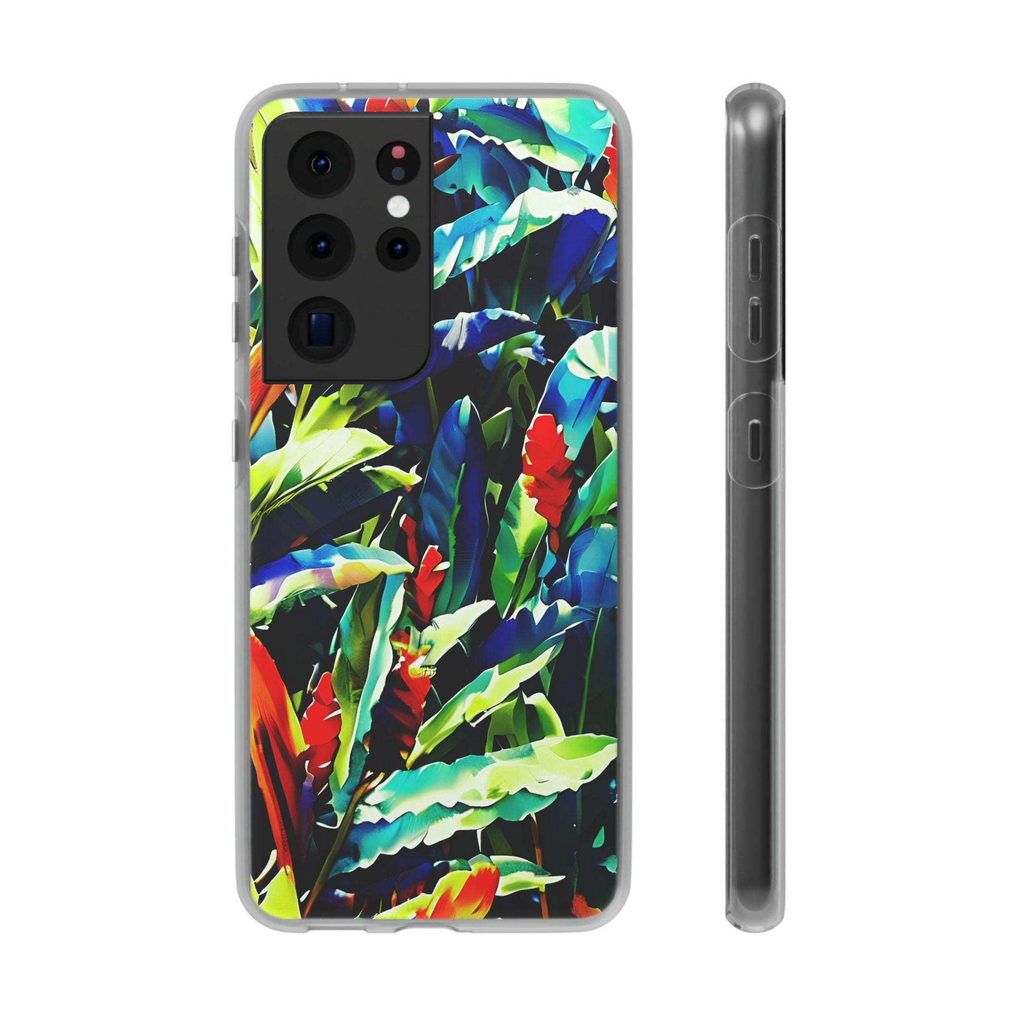Floral Ginger Android Flexi Case - Walt Smith Fiji Ocean Art - Supports ADE Reef Restoration