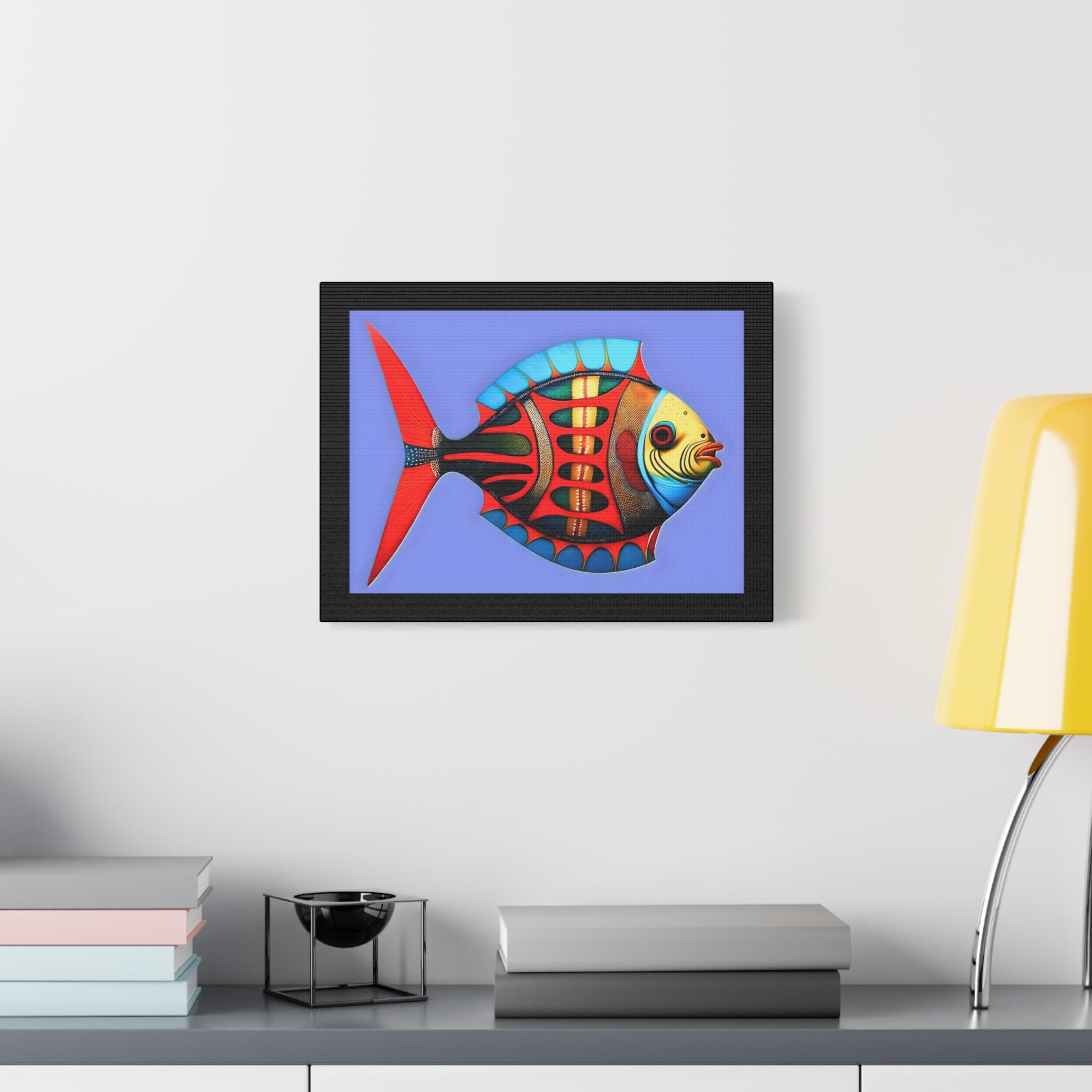 Fish Kiss Canvas Wall Art