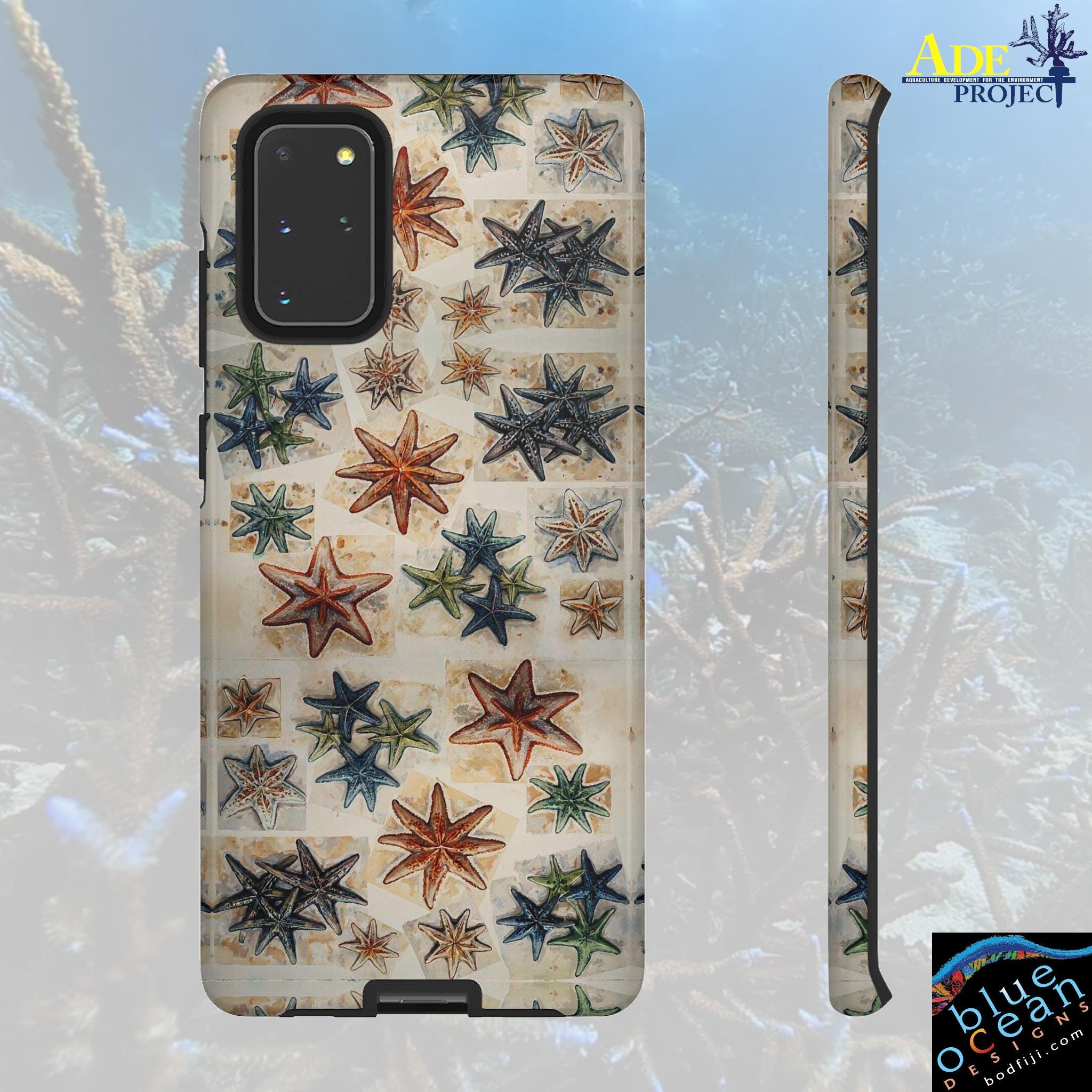 Starfish on the Move Android Tough Case - Walt Smith Fiji Ocean Art - Supports ADE Reef Restoration