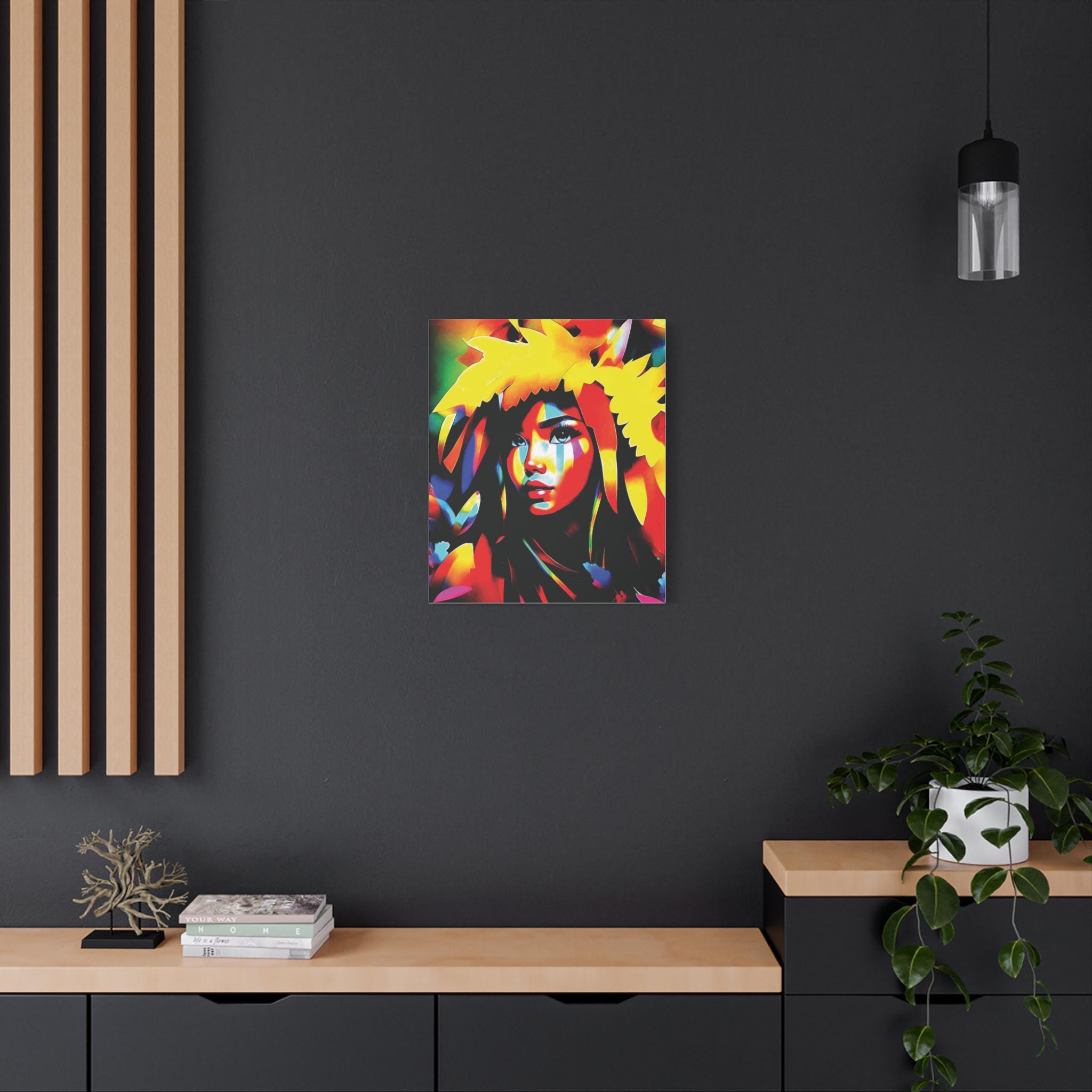 Poly Girl - Canvas Wall Art