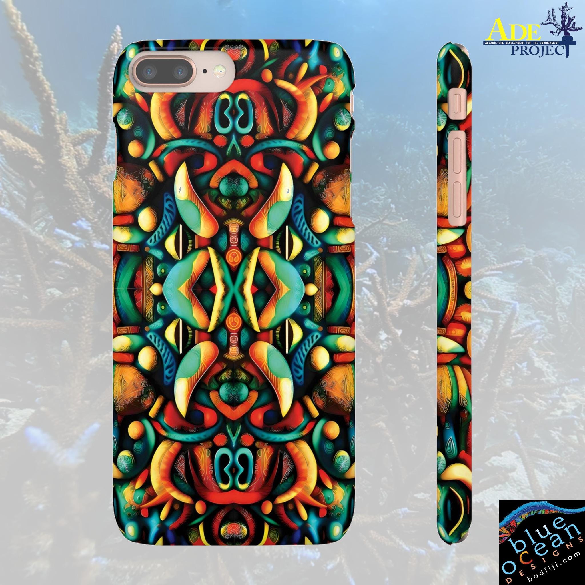 Warm Dayze iPhone Snap Case - Walt Smith Fiji Ocean Art - Supports ADE Reef Restoration