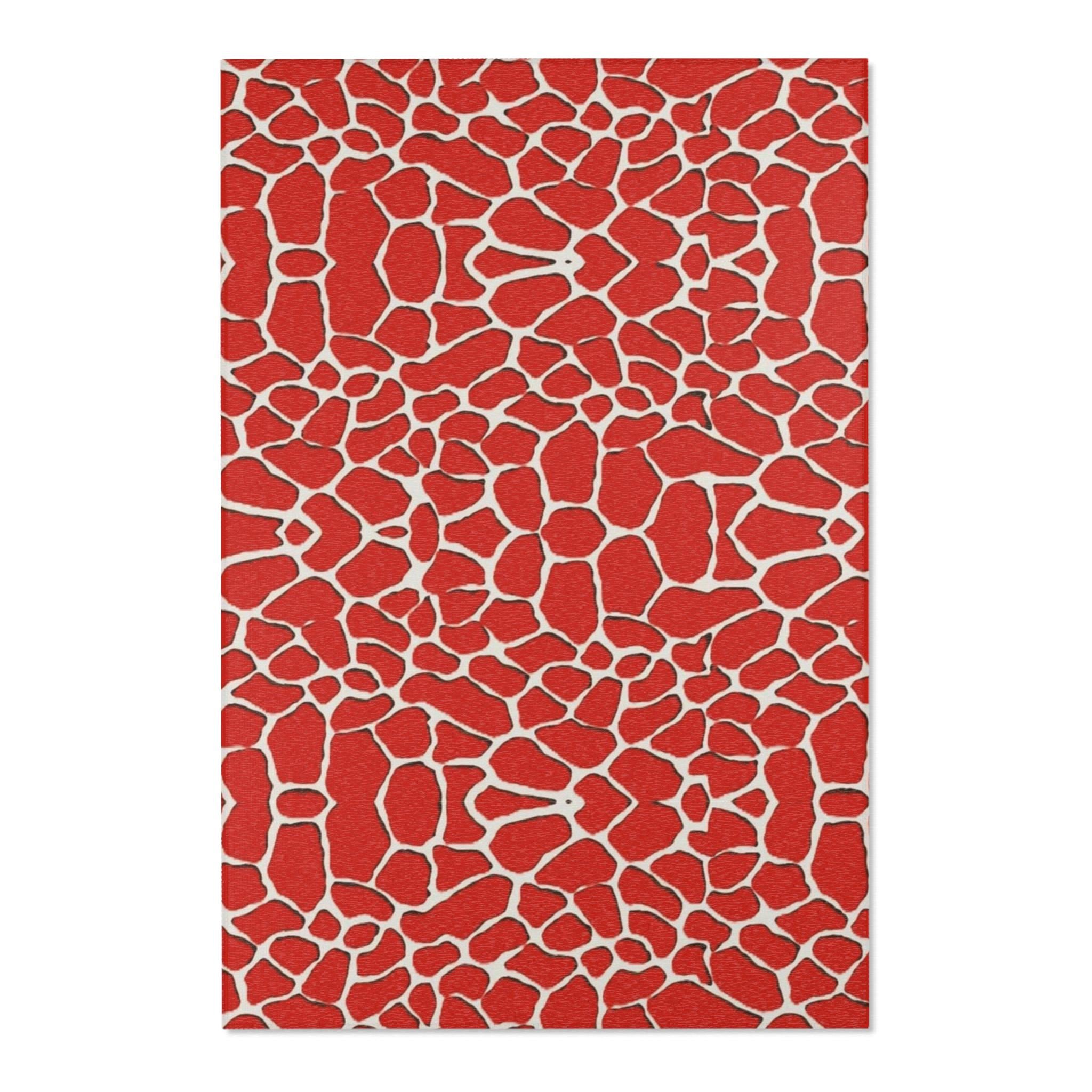 Spots Red Area Rug