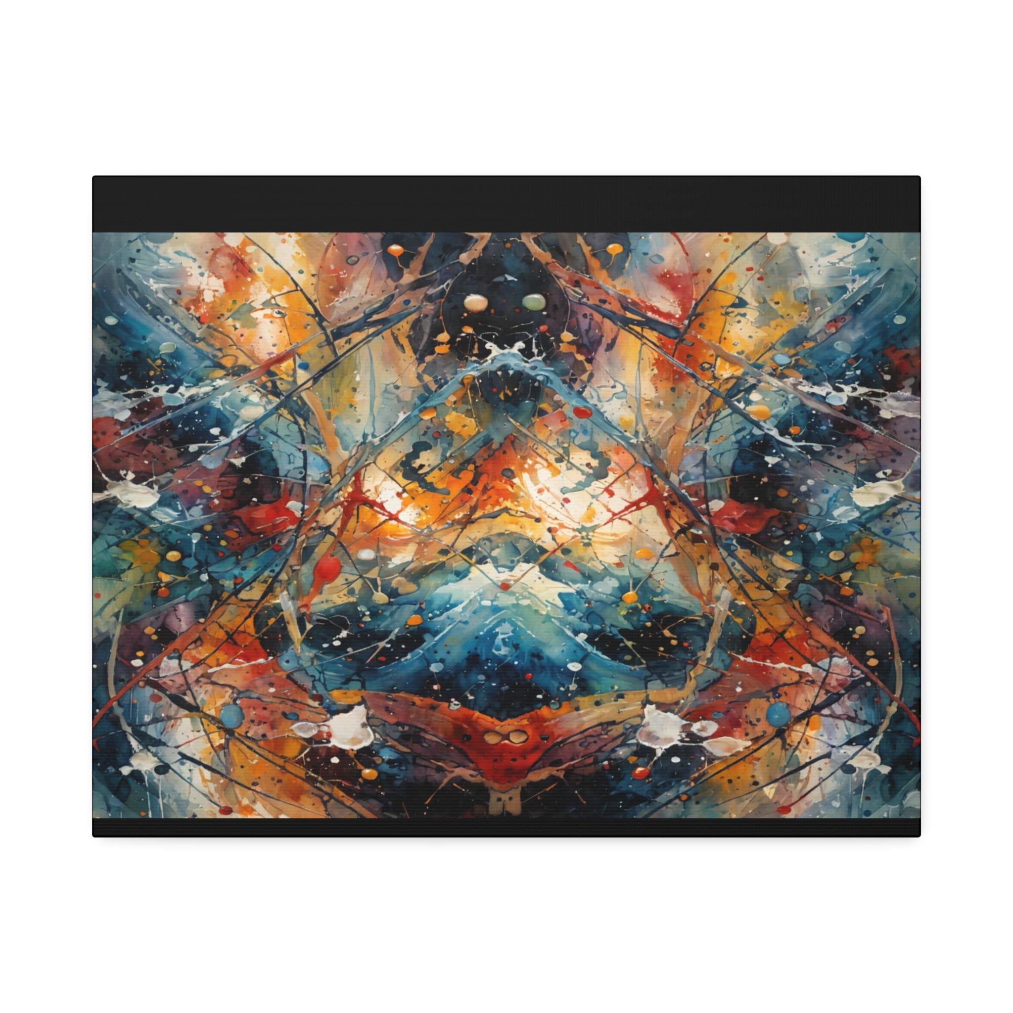 Red Scribe 3 Canvas Wall Art