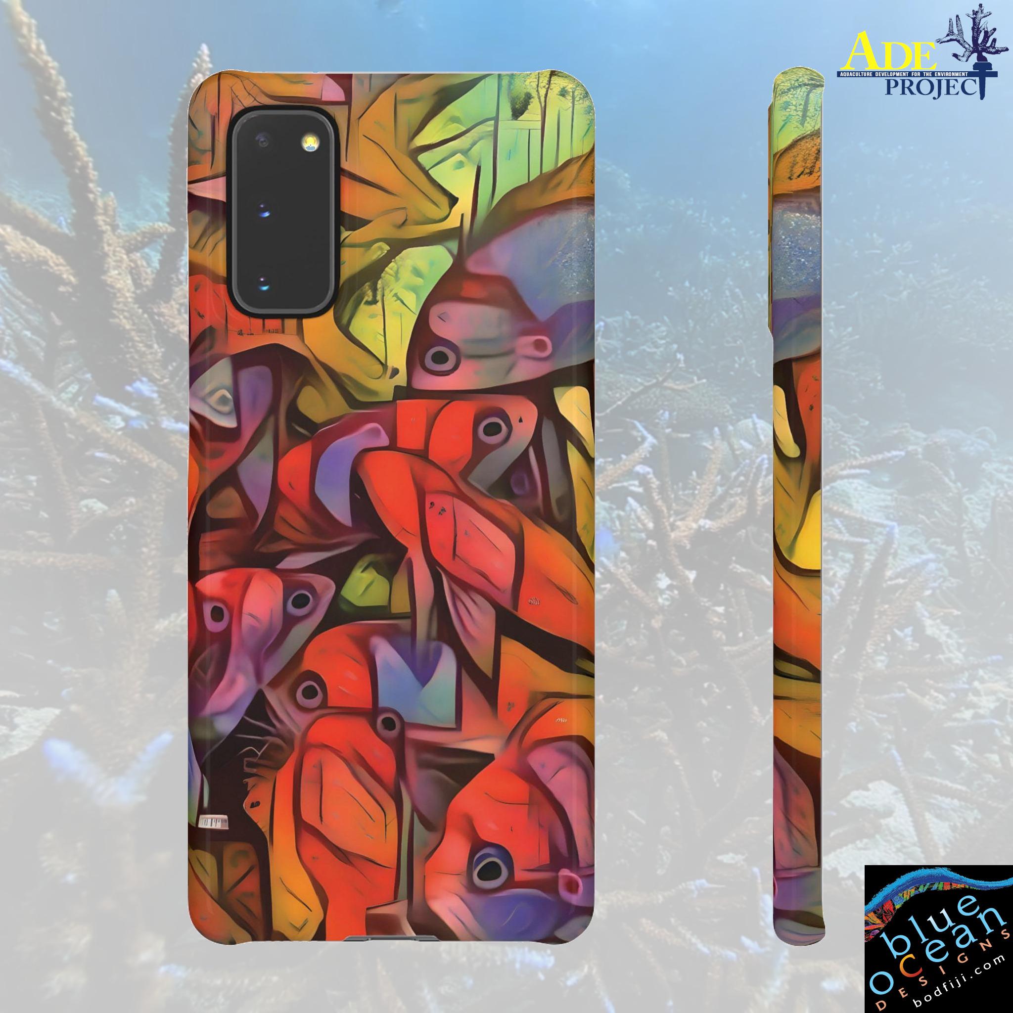 Speckle Backs Android Snap Case - Walt Smith Fiji Ocean Art - Supports ADE Reef Restoration