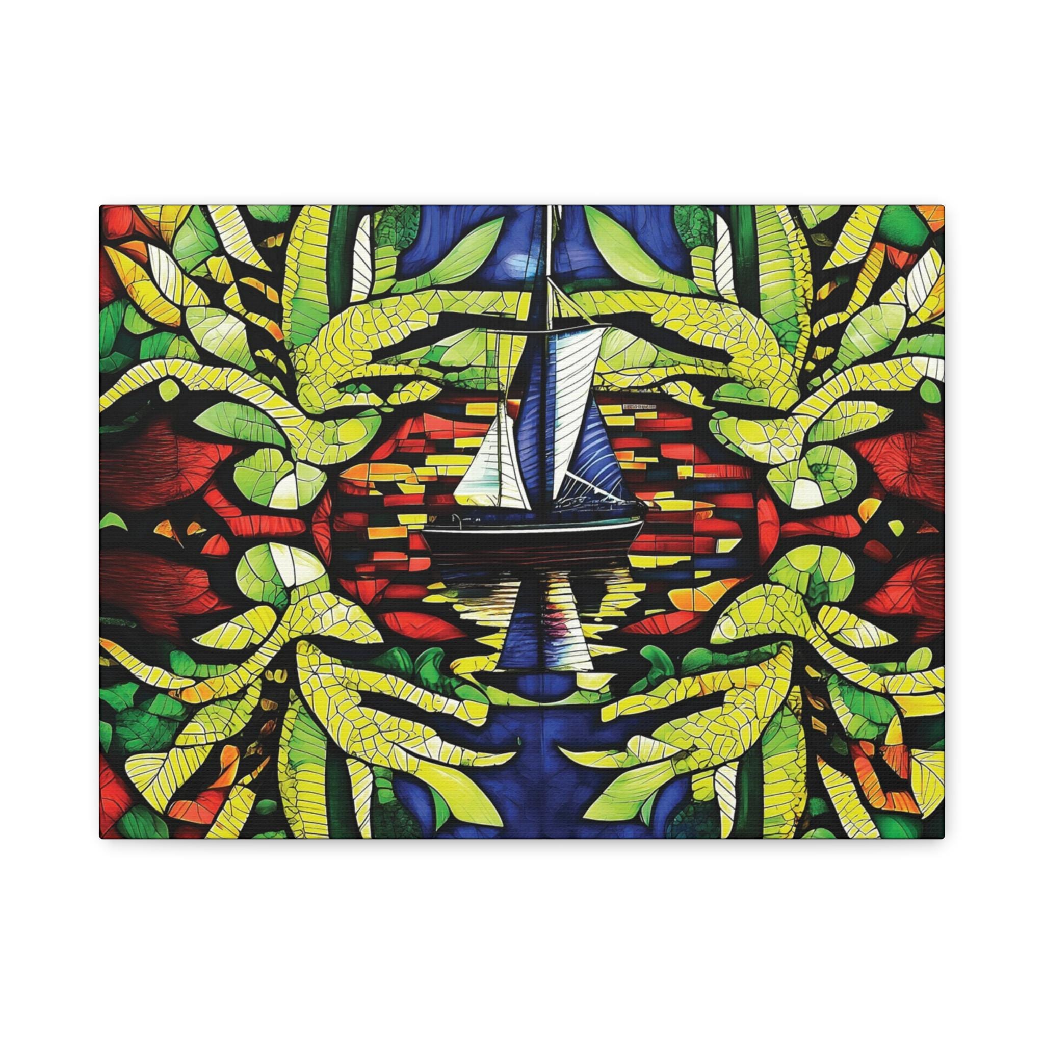 Reflections At Sea Canvas Wall Art