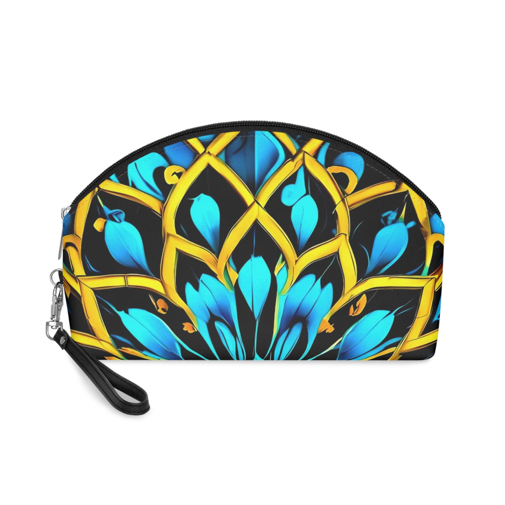 Blue Lace A - Makeup Bag
