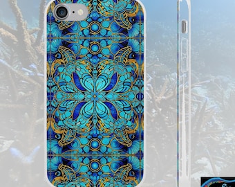 Blue Lobsters iPhone Flexi Case - Walt Smith Fiji Ocean Art - Supports ADE Reef Restoration