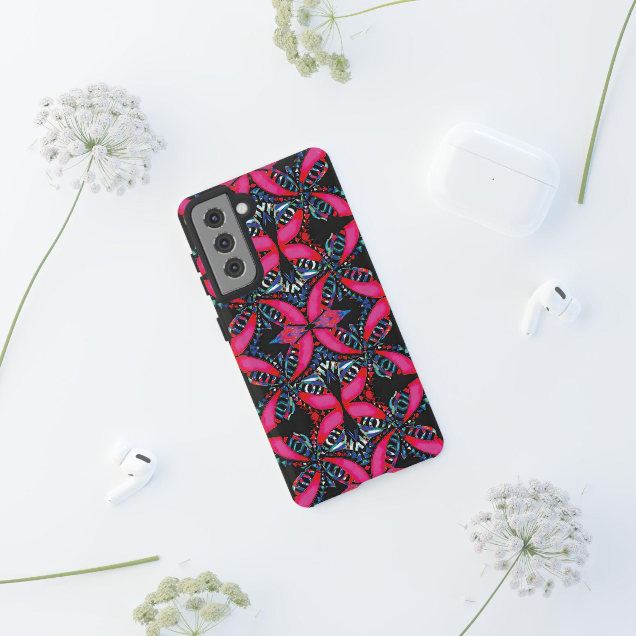 Pink on Black Android Tough Case - Walt Smith Fiji Ocean Art - Supports ADE Reef Restoration