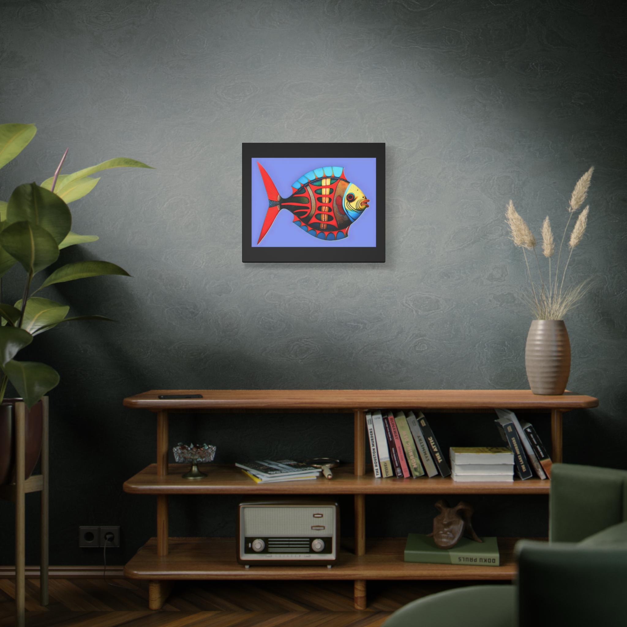 Fish Kiss Canvas Wall Art