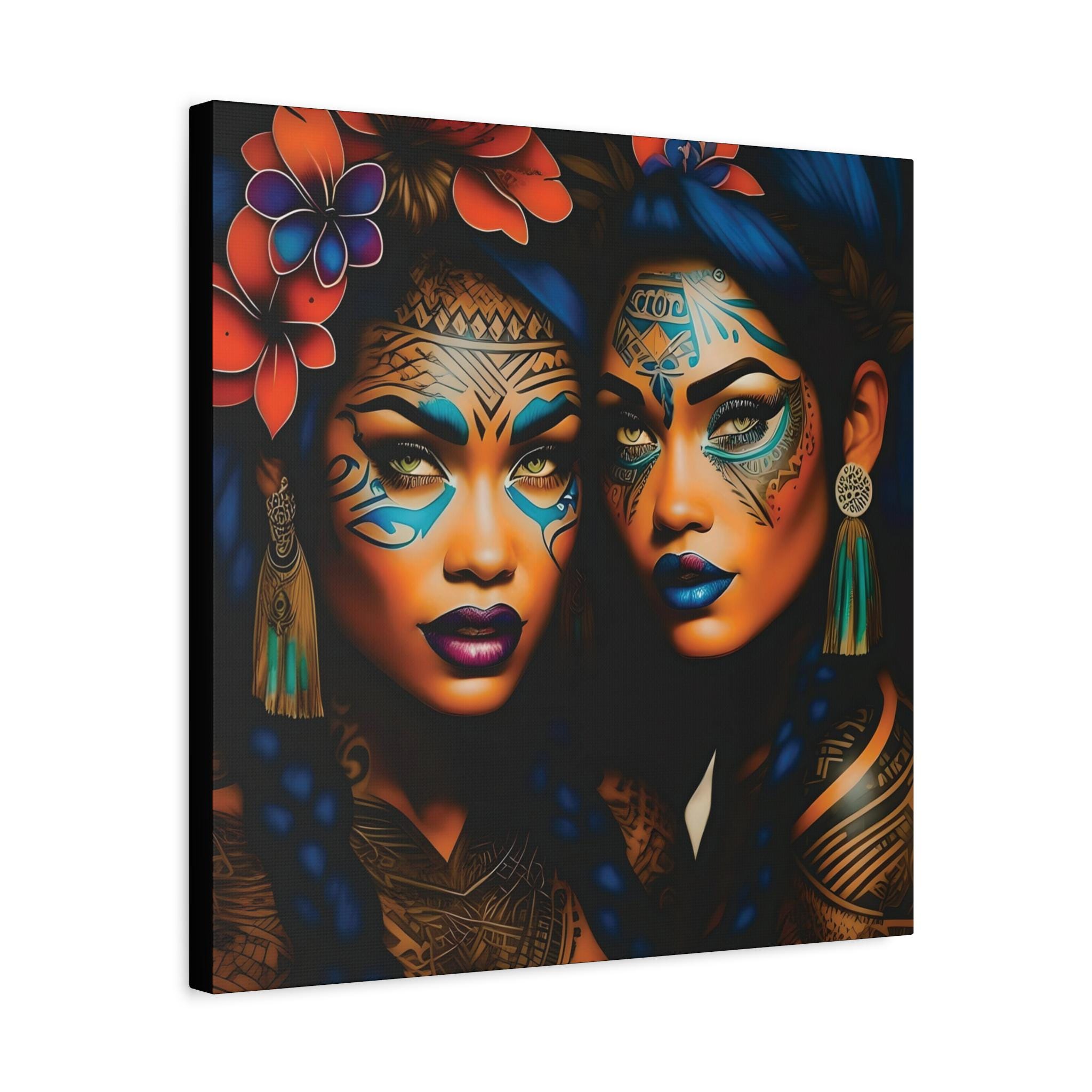 Painted Ladies Canvas Wall Art
