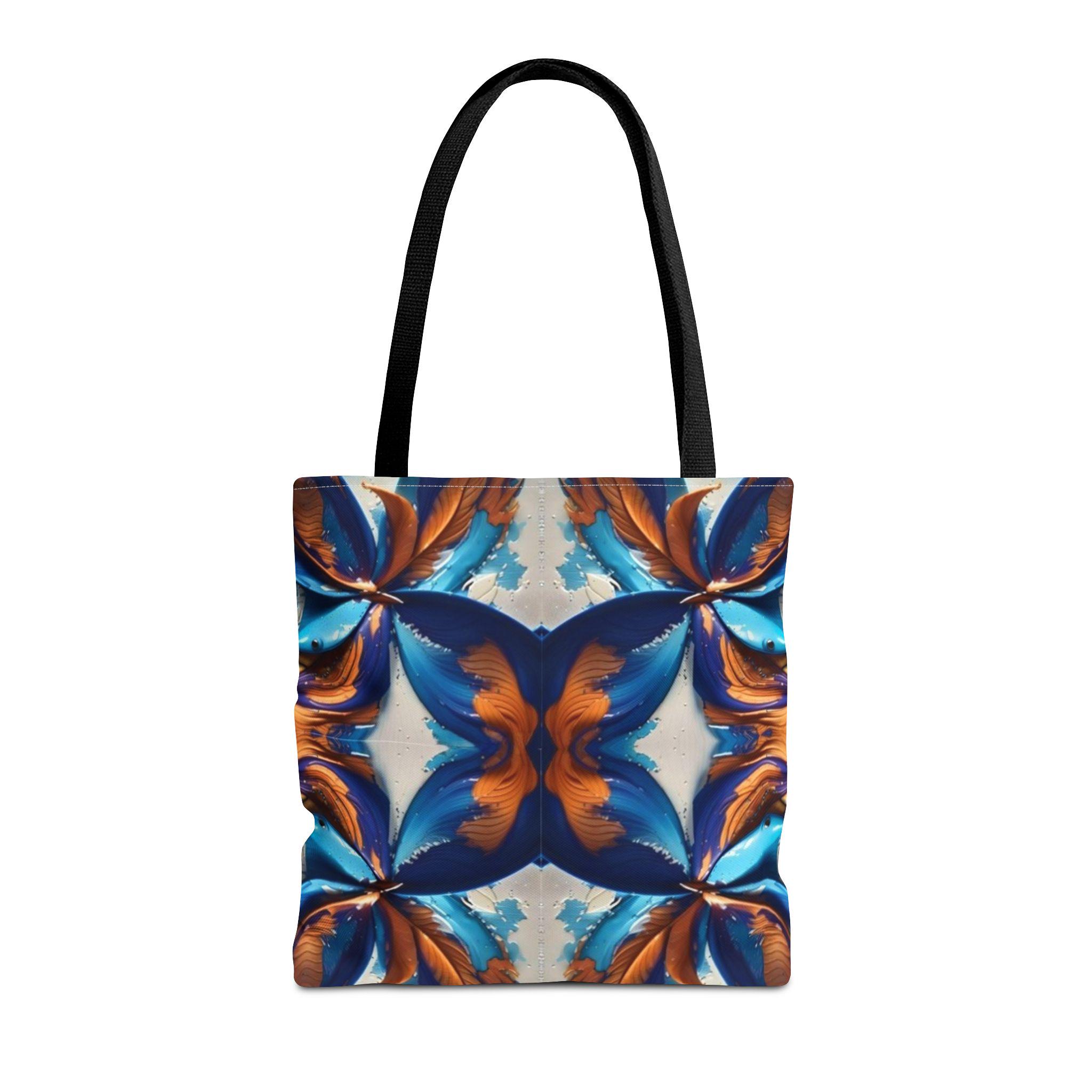 Blue Fan Quad - Tote Bag