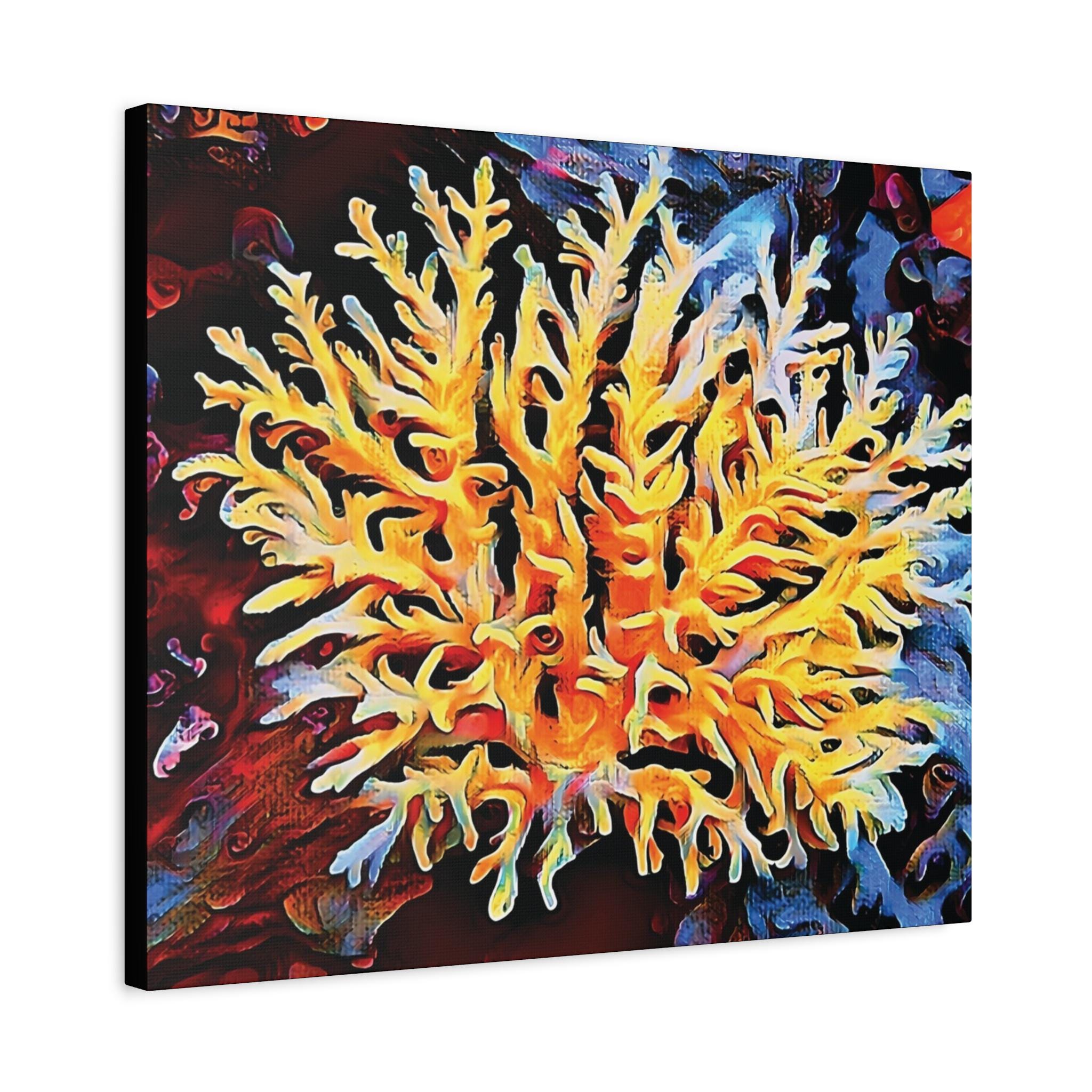 Gold Striker Canvas Wall Art