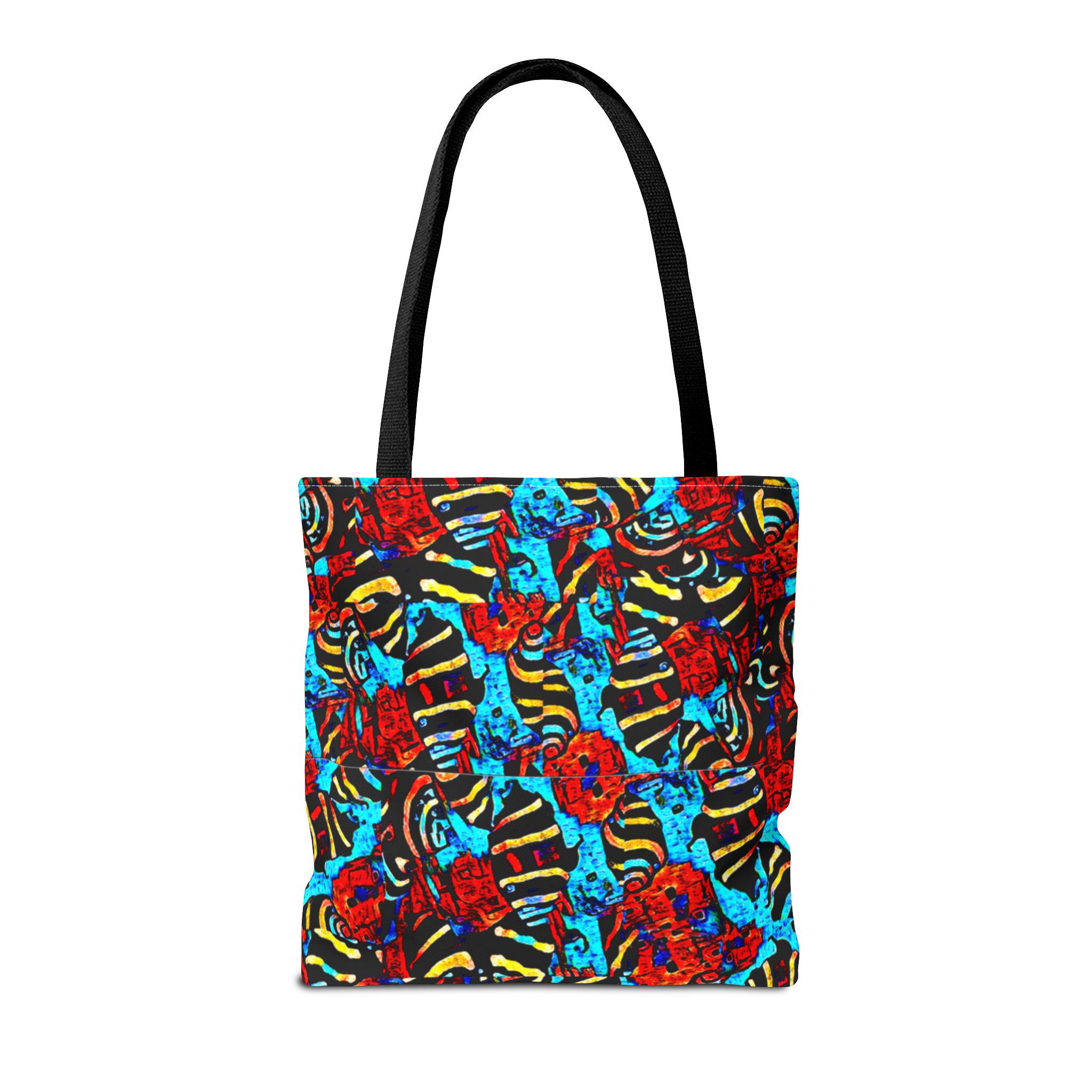 Colorful Snails on Parade Tote Bag | All-Over Print Beach Sand Design