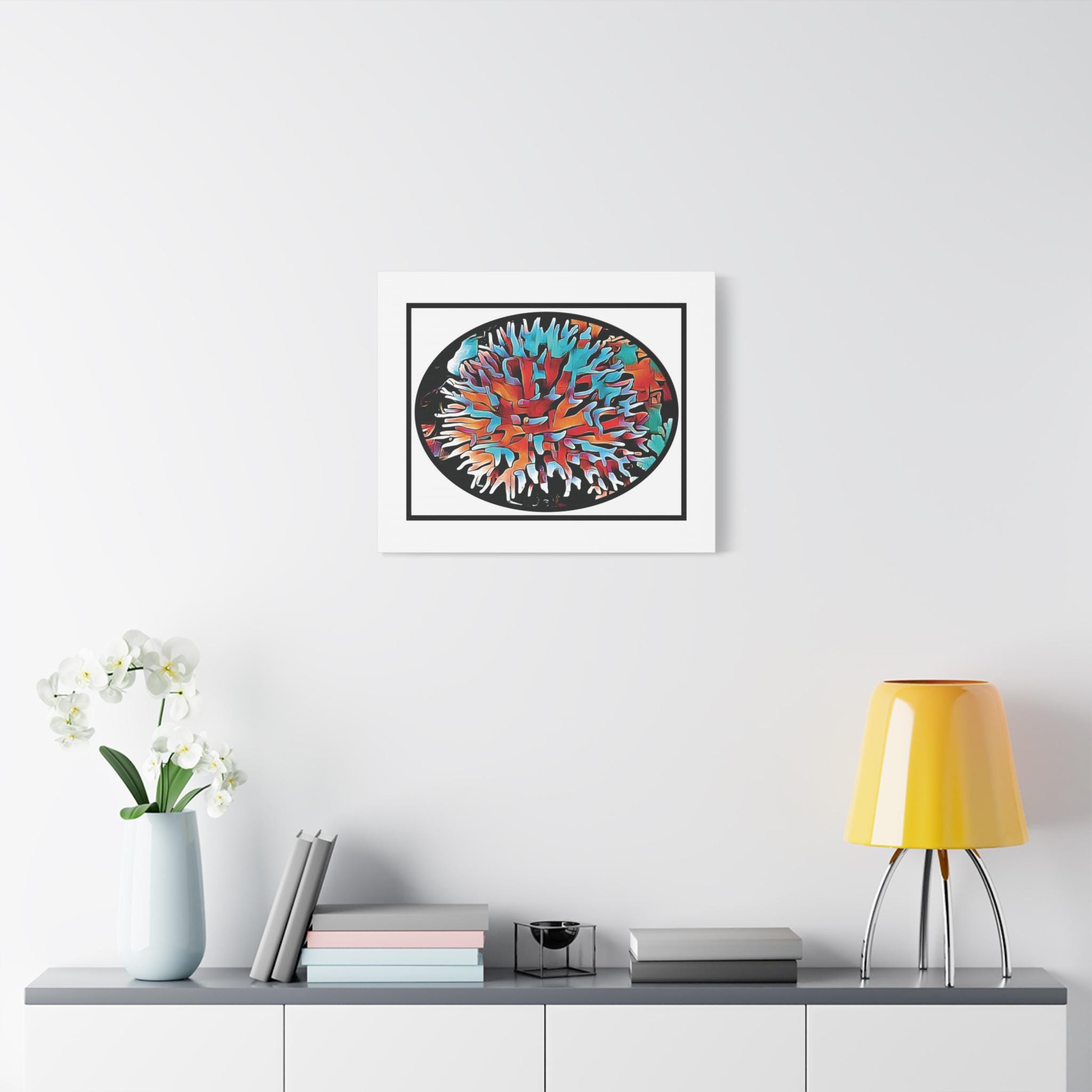 Coral View Egg - Canvas Wall Art