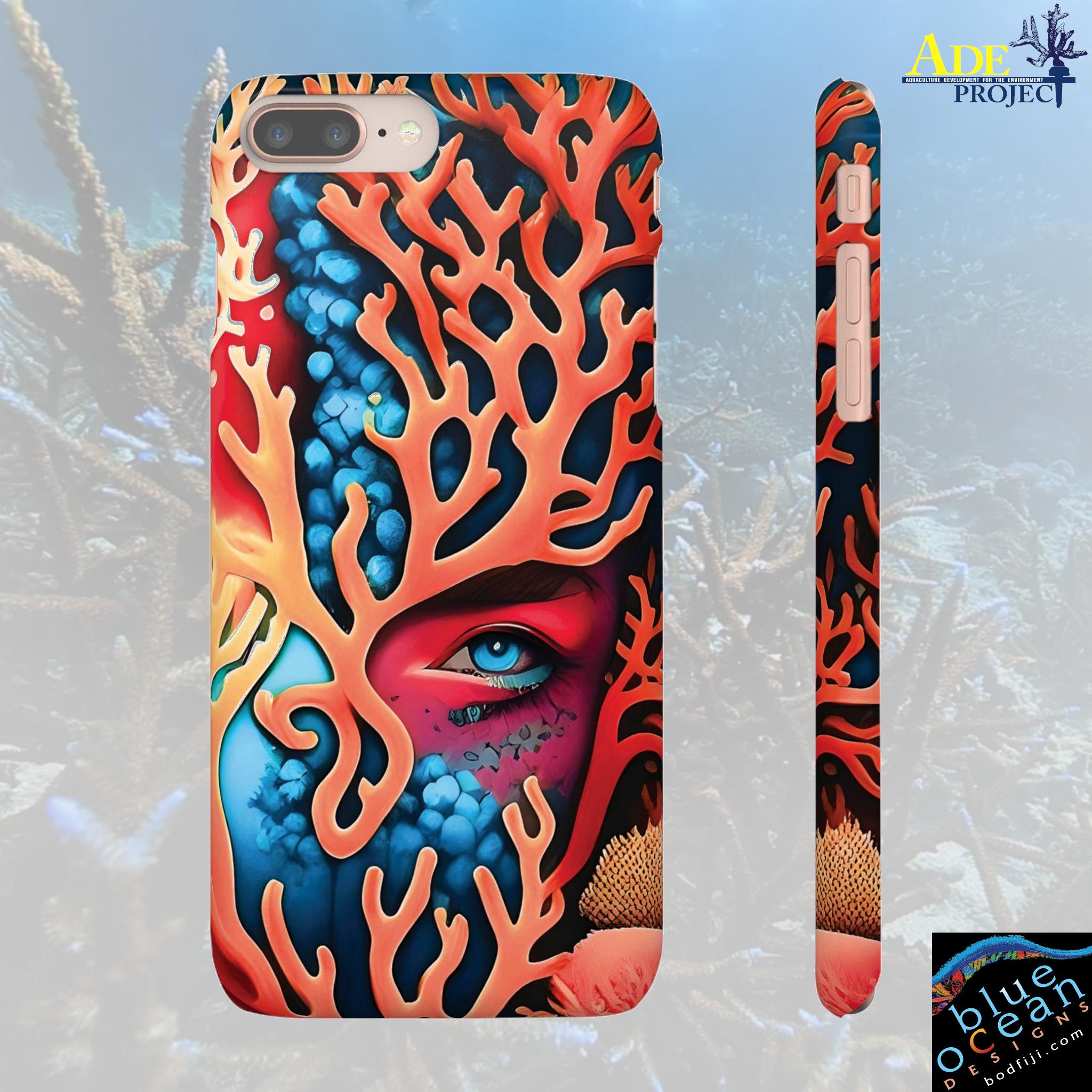 Hidden Reef iPhone Snap Case - Walt Smith Fiji Ocean Art - Supports ADE Reef Restoration