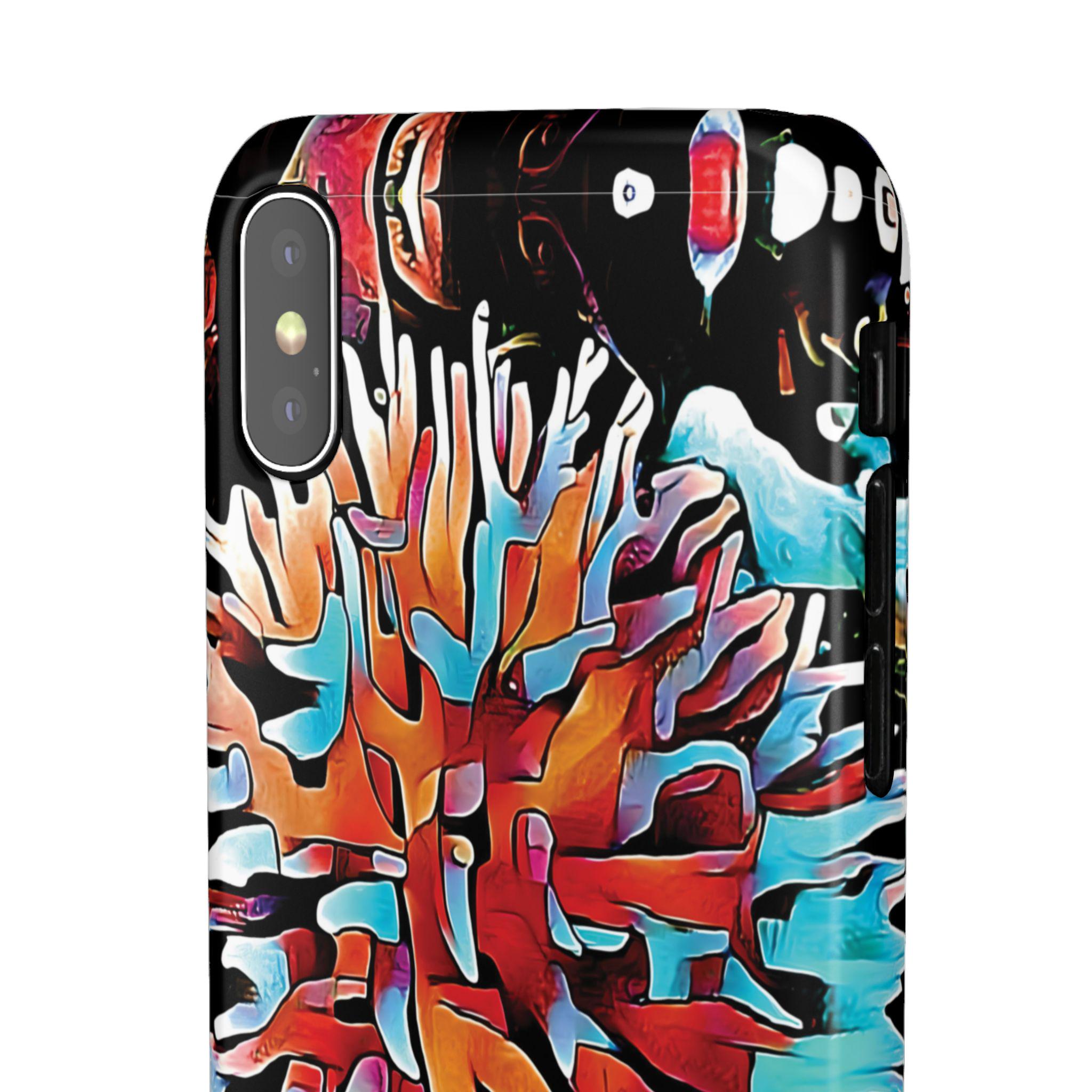 Aqua Spike iPhone Snap Case - Walt Smith Fiji Ocean Art - Supports ADE Reef Restoration