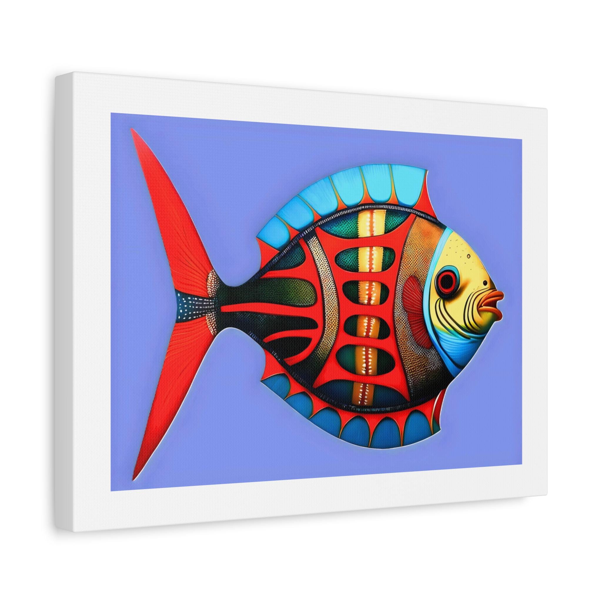 Fish Kiss - Canvas Wall Art