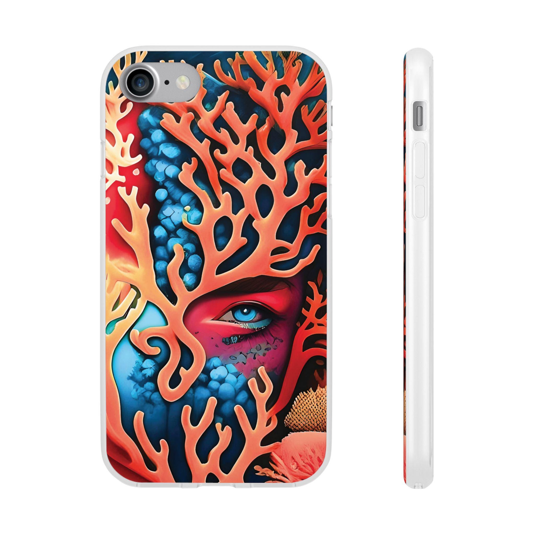 Hidden Reef iPhone Flexi Case - Walt Smith Fiji Ocean Art - Supports ADE Reef Restoration