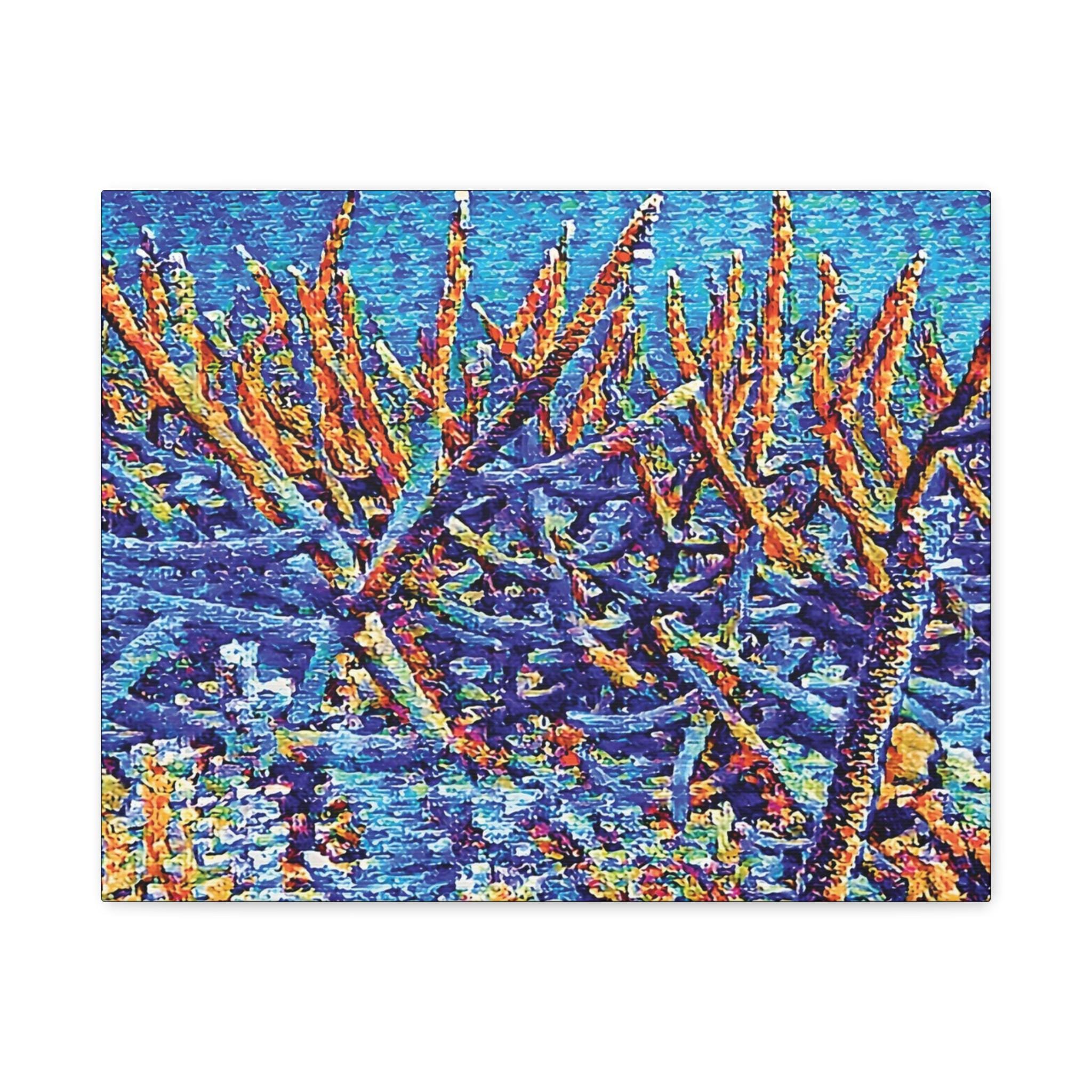 Stag Garden Canvas Wall Art