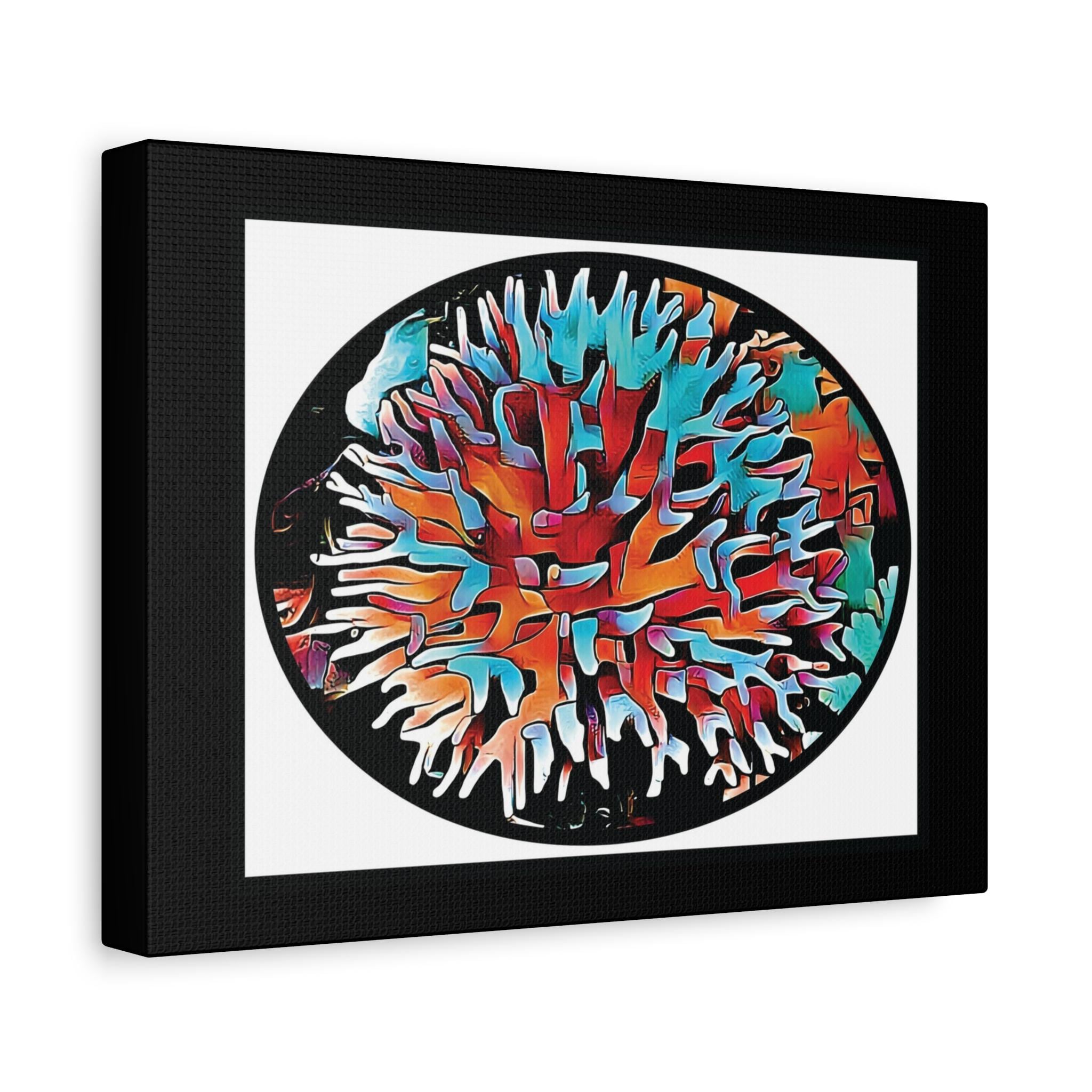 Coral View Egg Canvas Wall Art