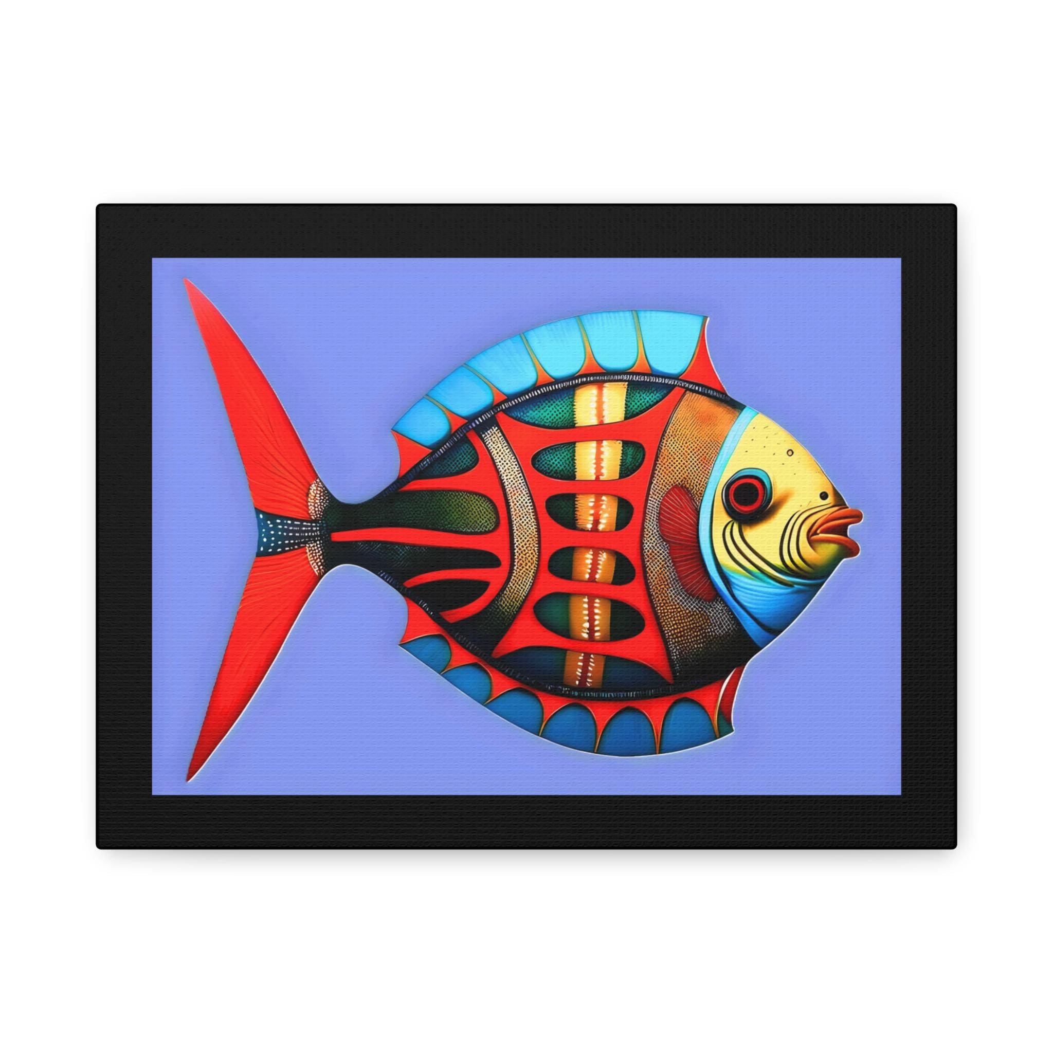 Fish Kiss Canvas Wall Art