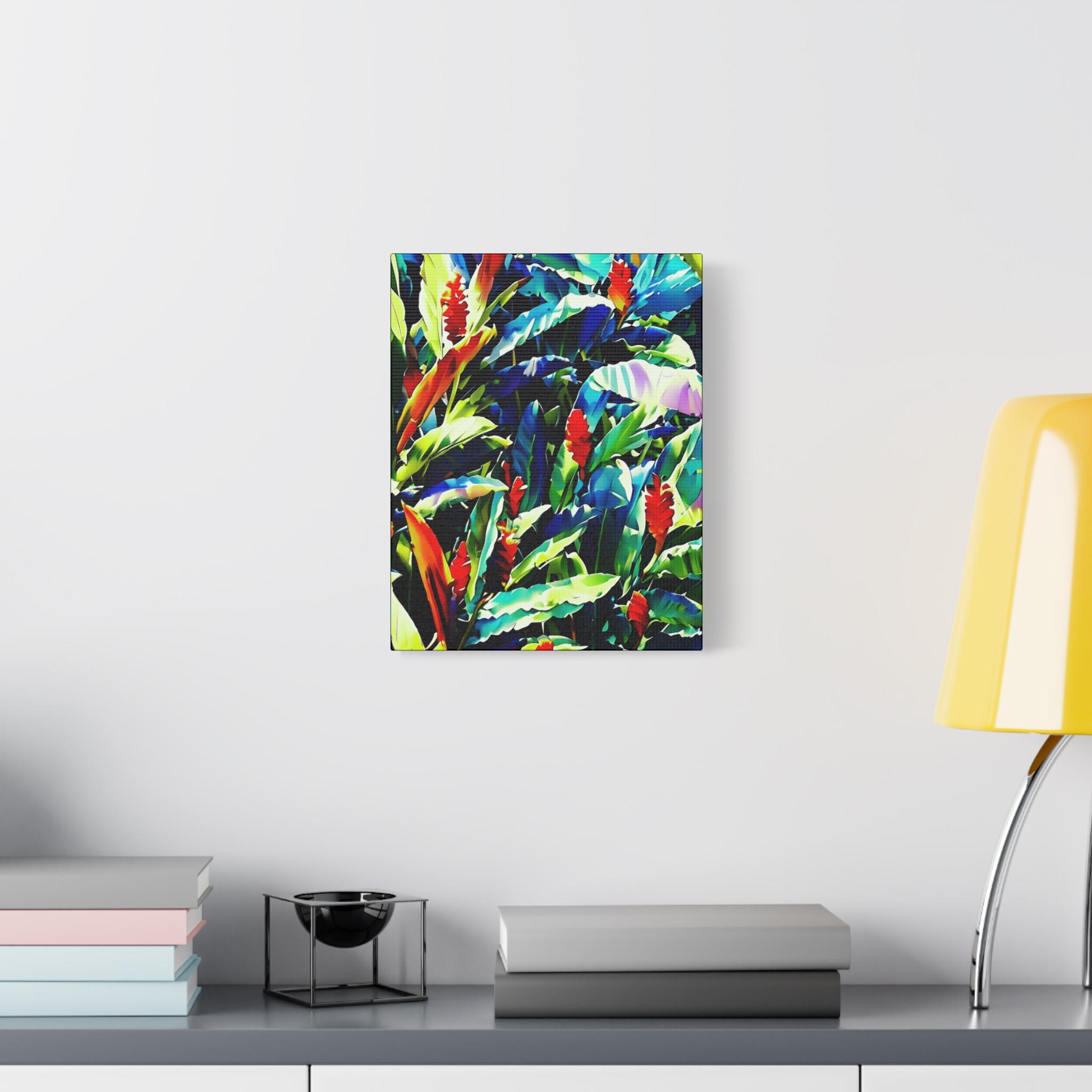Floral Ginger Canvas Wall Art