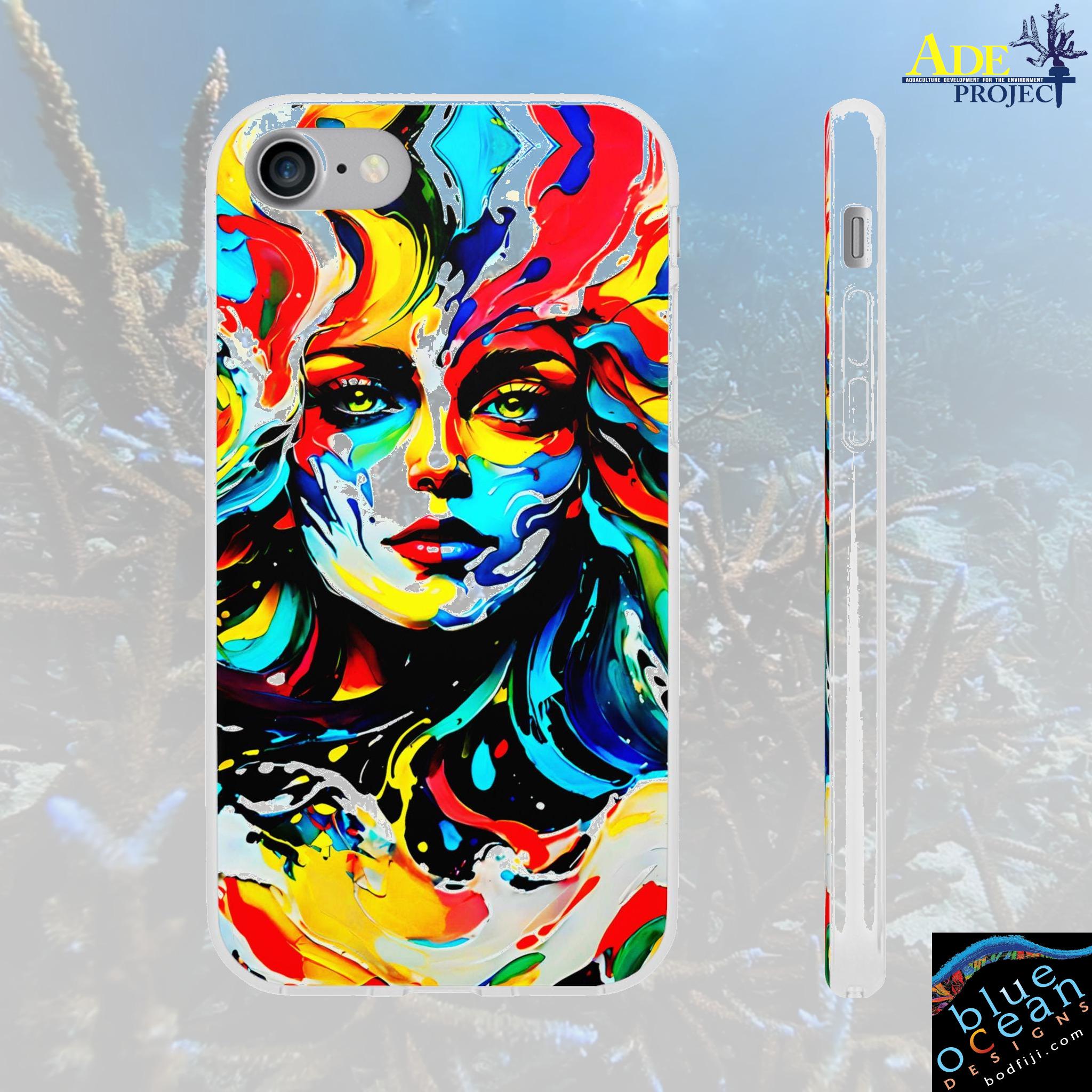 Wild Night iPhone Flexi Case - Walt Smith Fiji Ocean Art - Supports ADE Reef Restoration