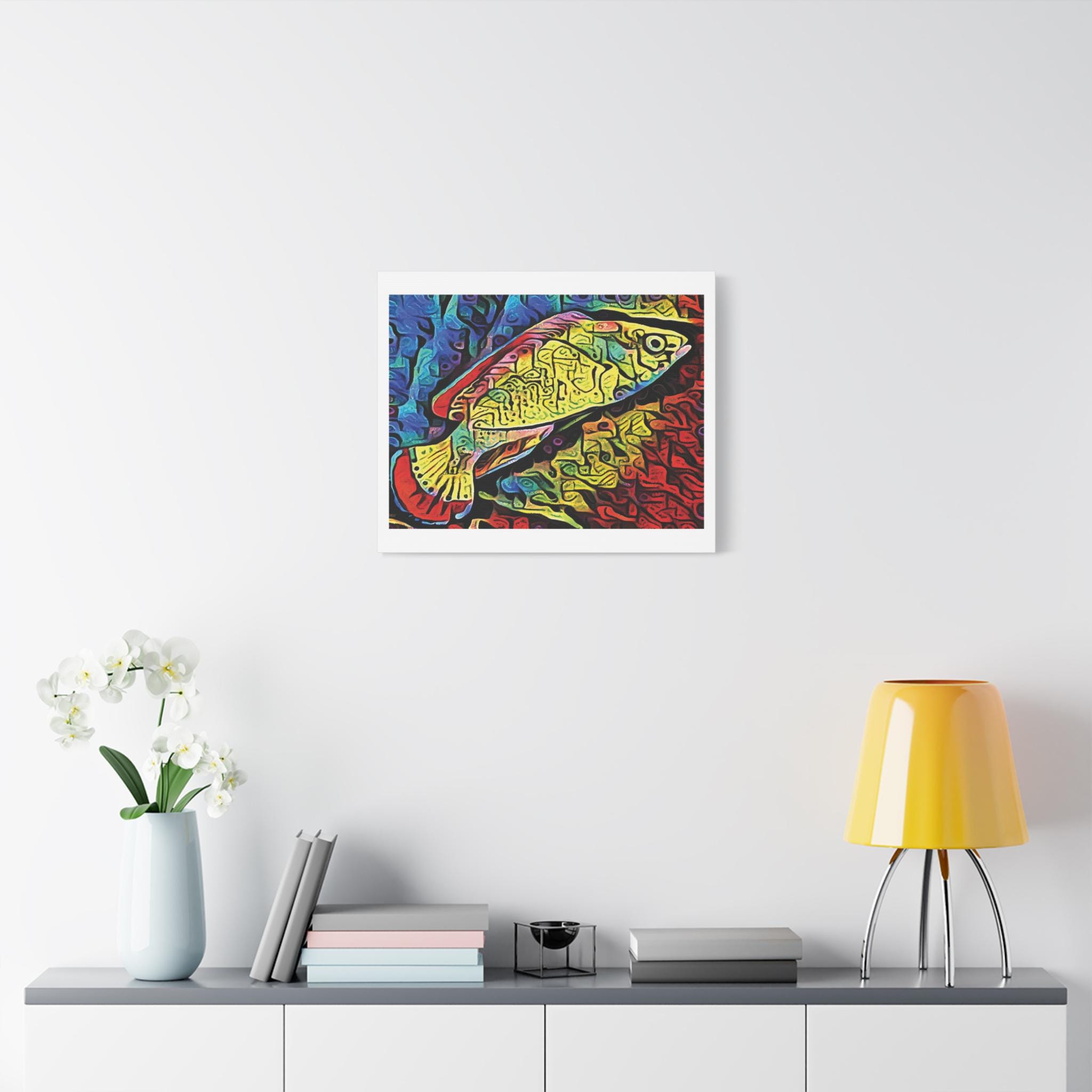 Red Margin Left - Canvas Wall Art