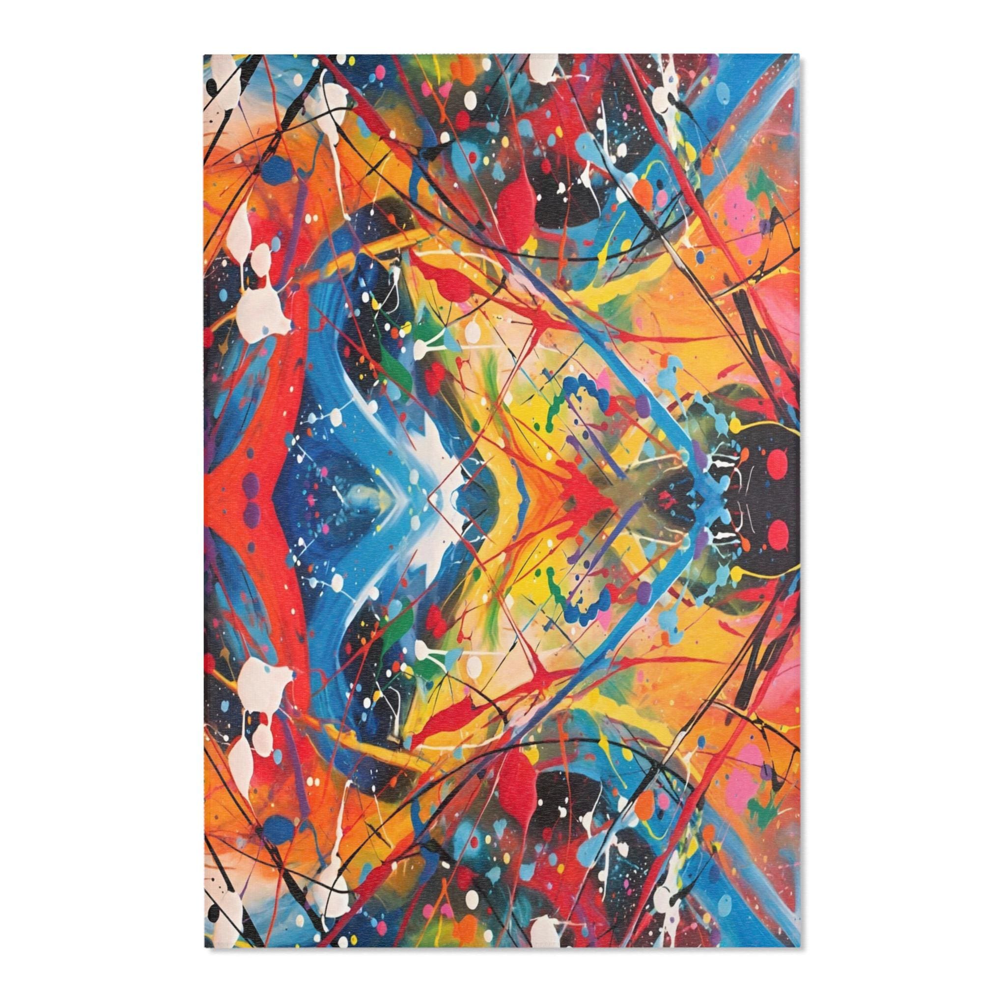 Red Scribe 2 - Area Rug