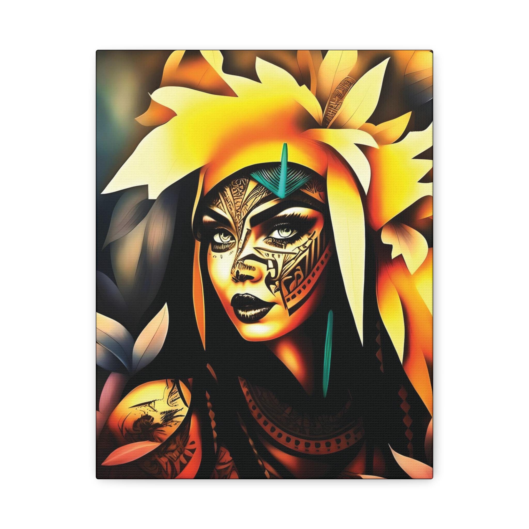 Poly Princess Canvas Wall Art