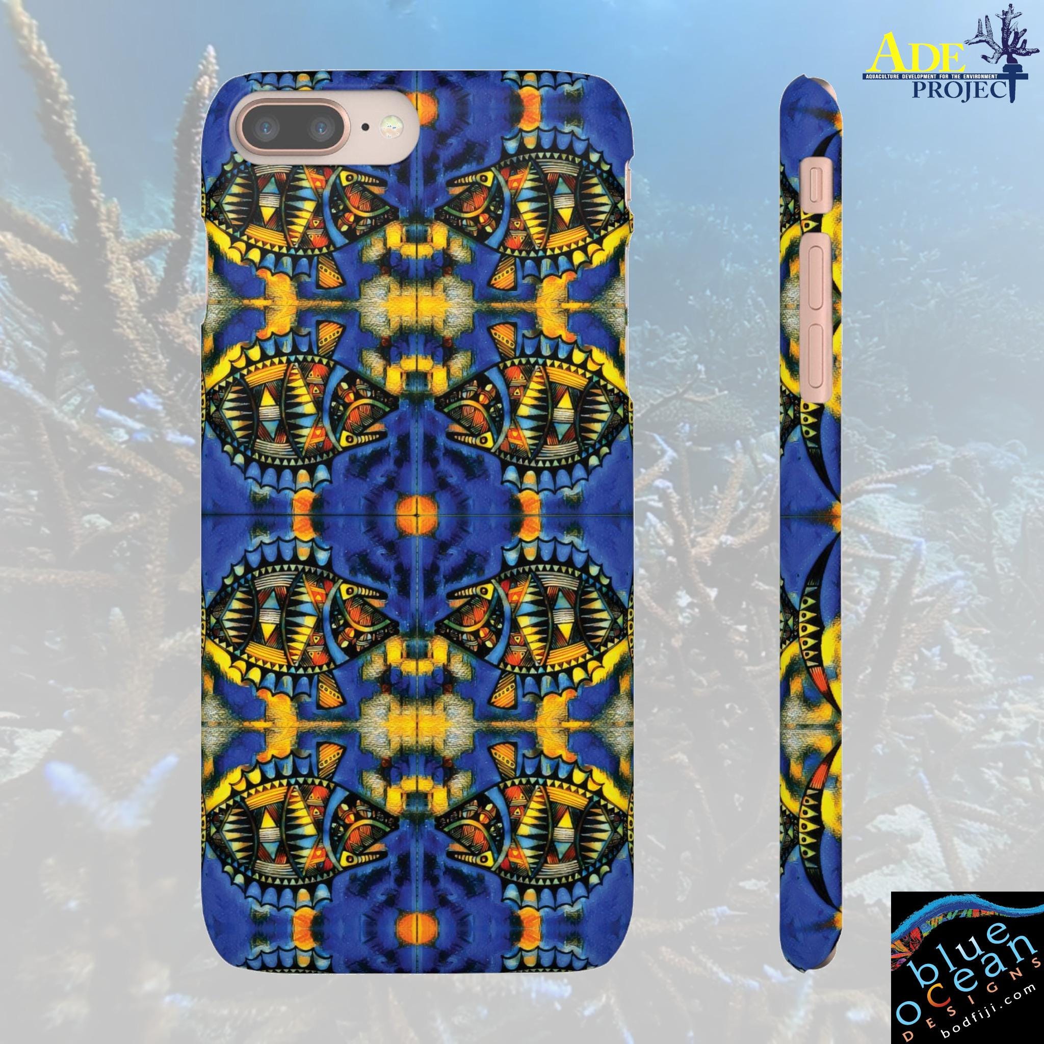 Unicorn Tang iPhone Snap Case - Walt Smith Fiji Ocean Art - Supports ADE Reef Restoration