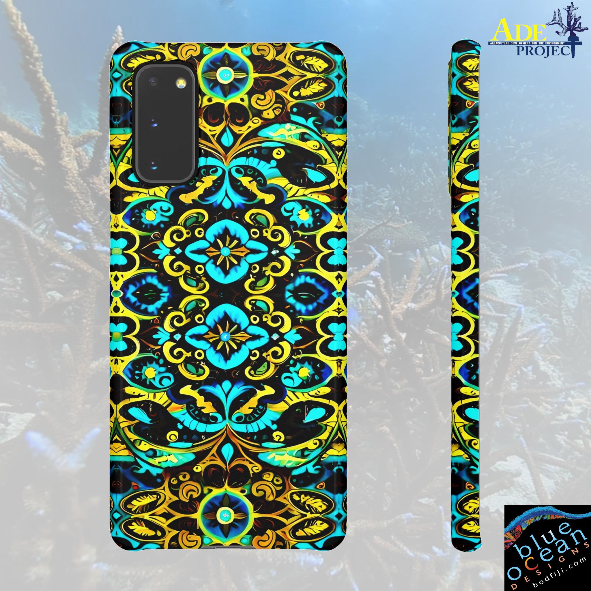 Blue Lace Android Snap Case - Walt Smith Fiji Ocean Art - Supports ADE Reef Restoration