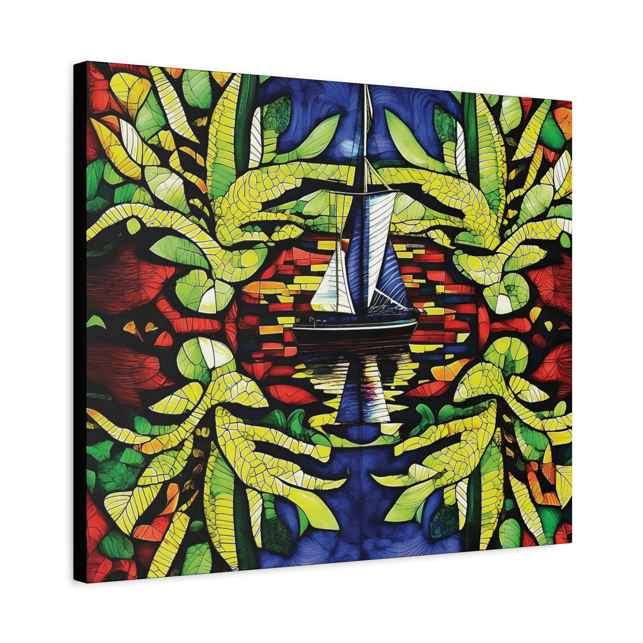 Reflections At Sea Canvas Wall Art