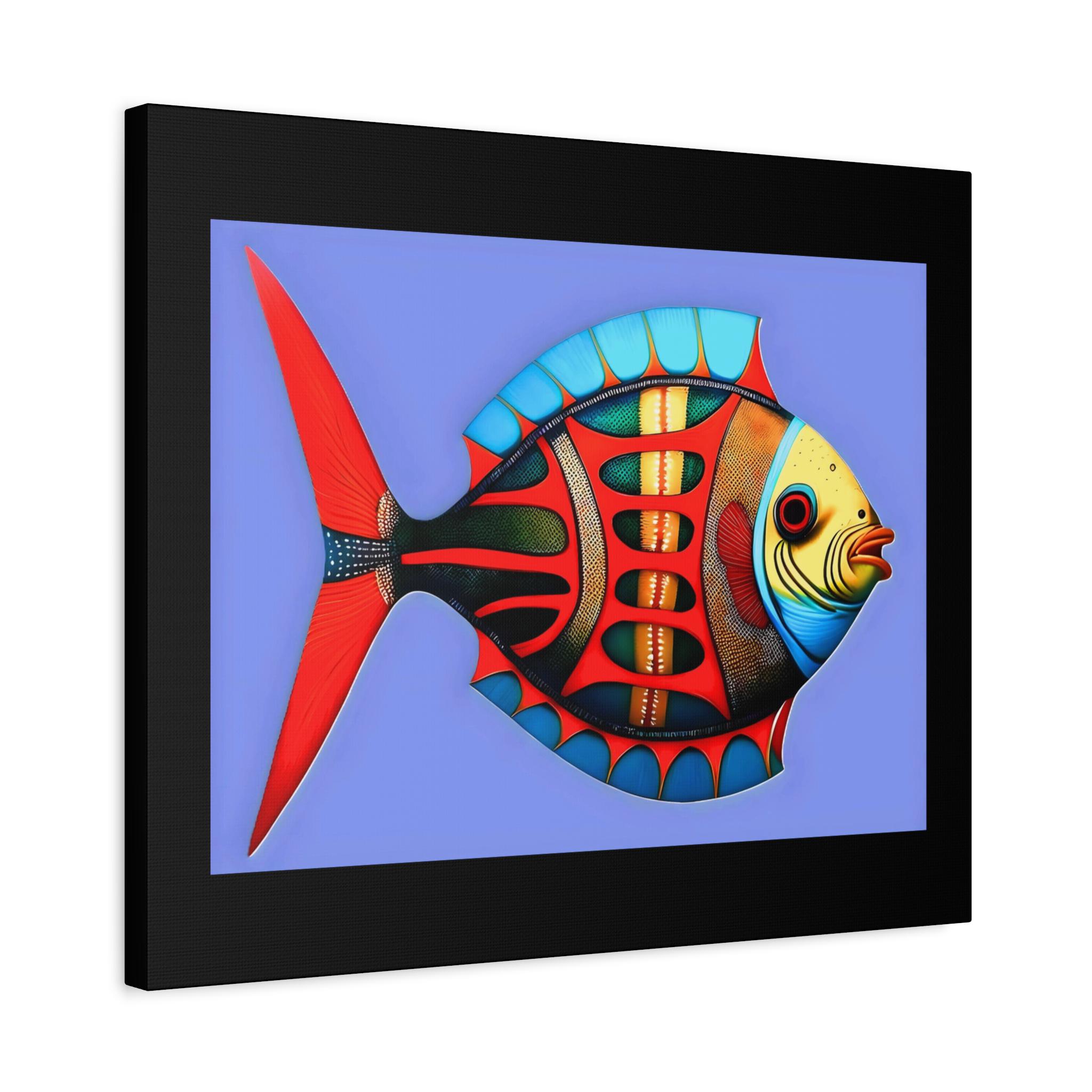 Fish Kiss Canvas Wall Art